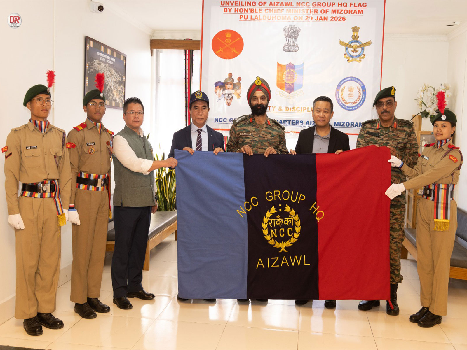 CM Lalduhoma inaugurates NCC Mizoram Group Headquarters (Photo/MizoramCMO)