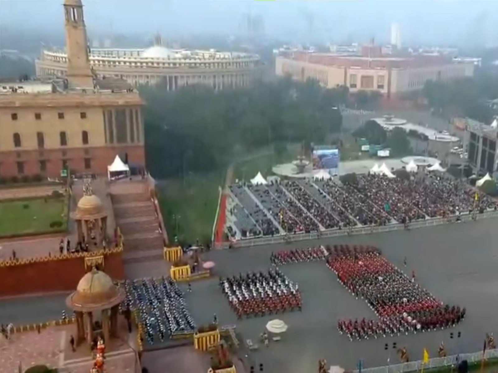 A visual from Beating Retreat ceremony (Photo/ANI) A visual from Beating Retreat ceremony (Photo/ANI)