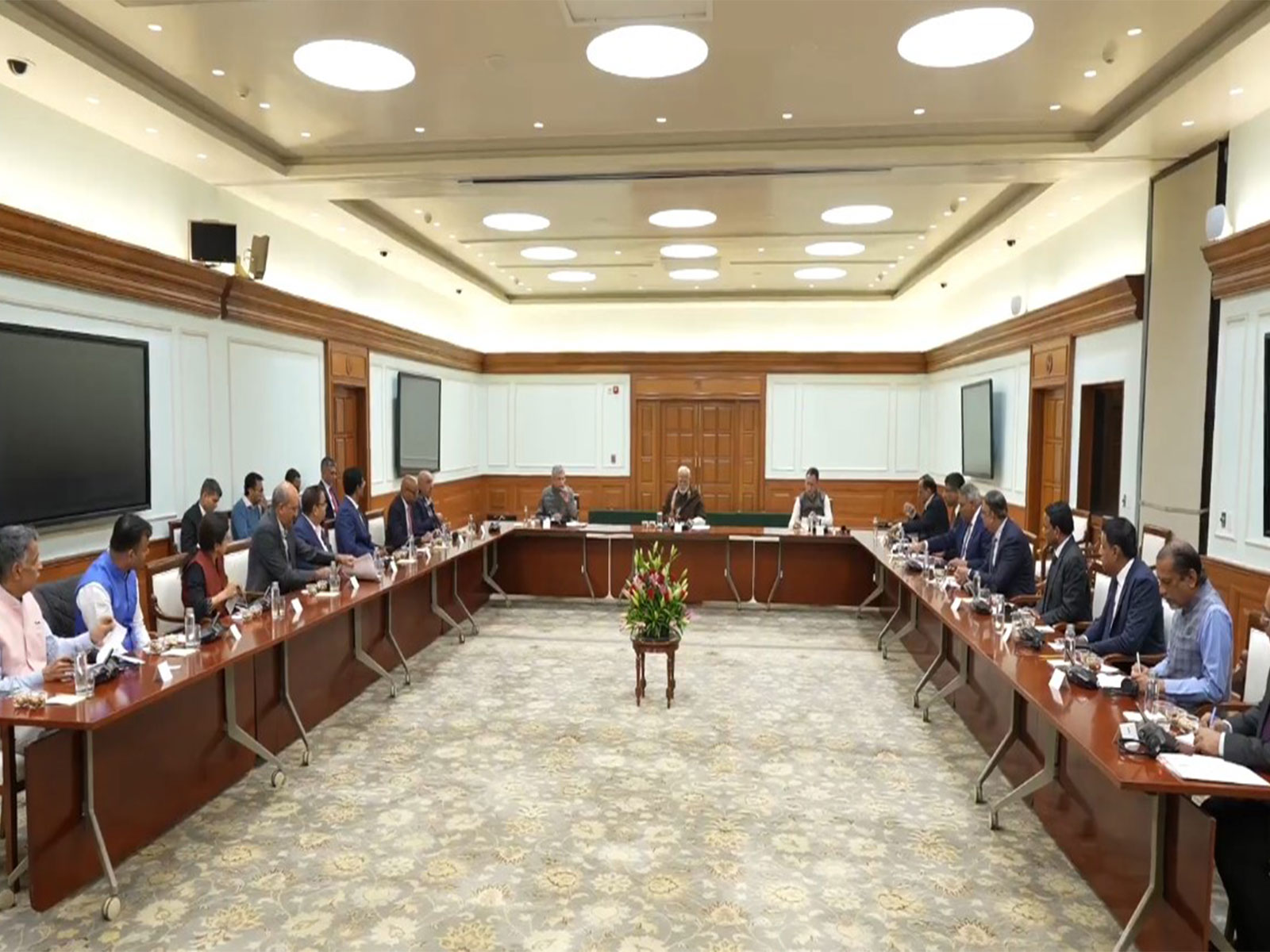 PM Modi interacts with CEOs, experts working in AI sector (Photo/ANI)