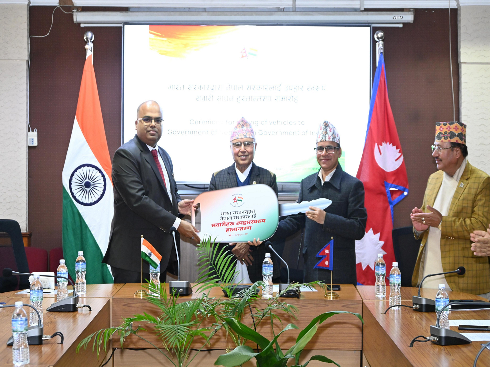  India handed over the second tranche of election-related assistance to Nepal (Photo/@IndiaInNepal)