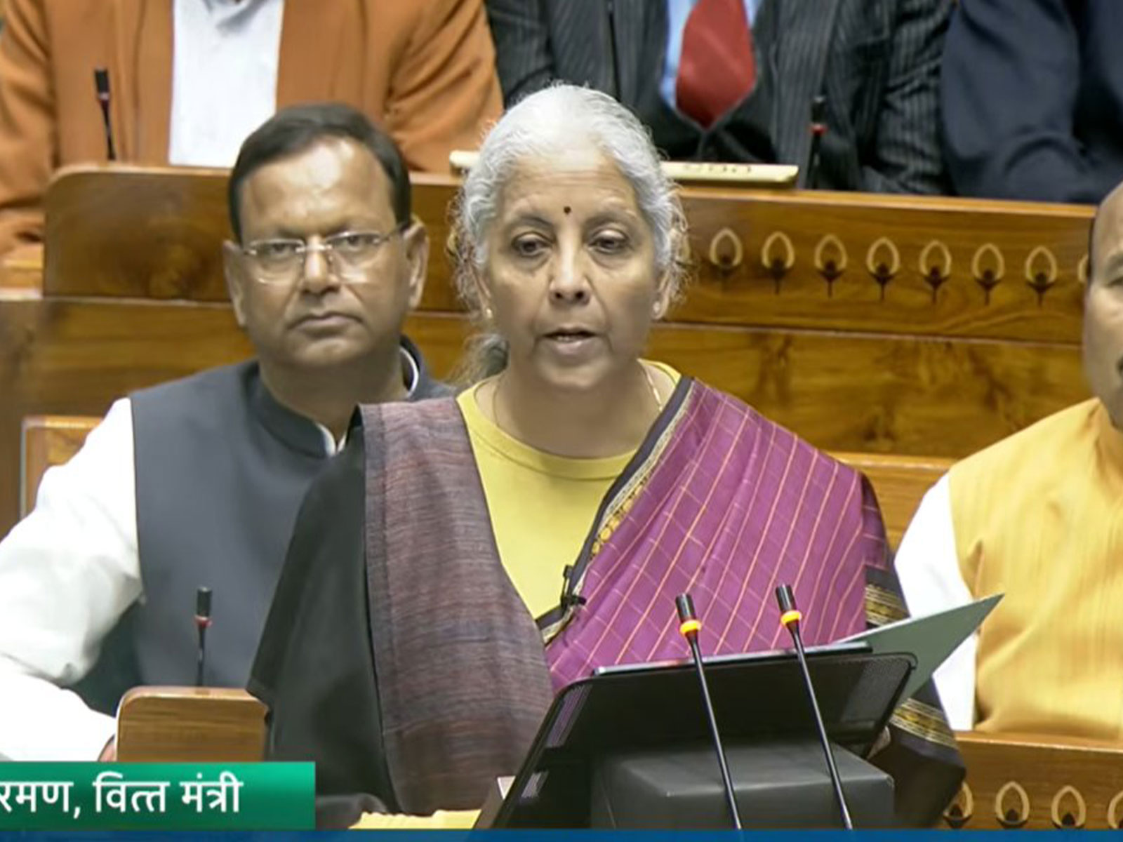Union Finance Minister Nirnala Sitharaman (Photo: Sansad TV)
