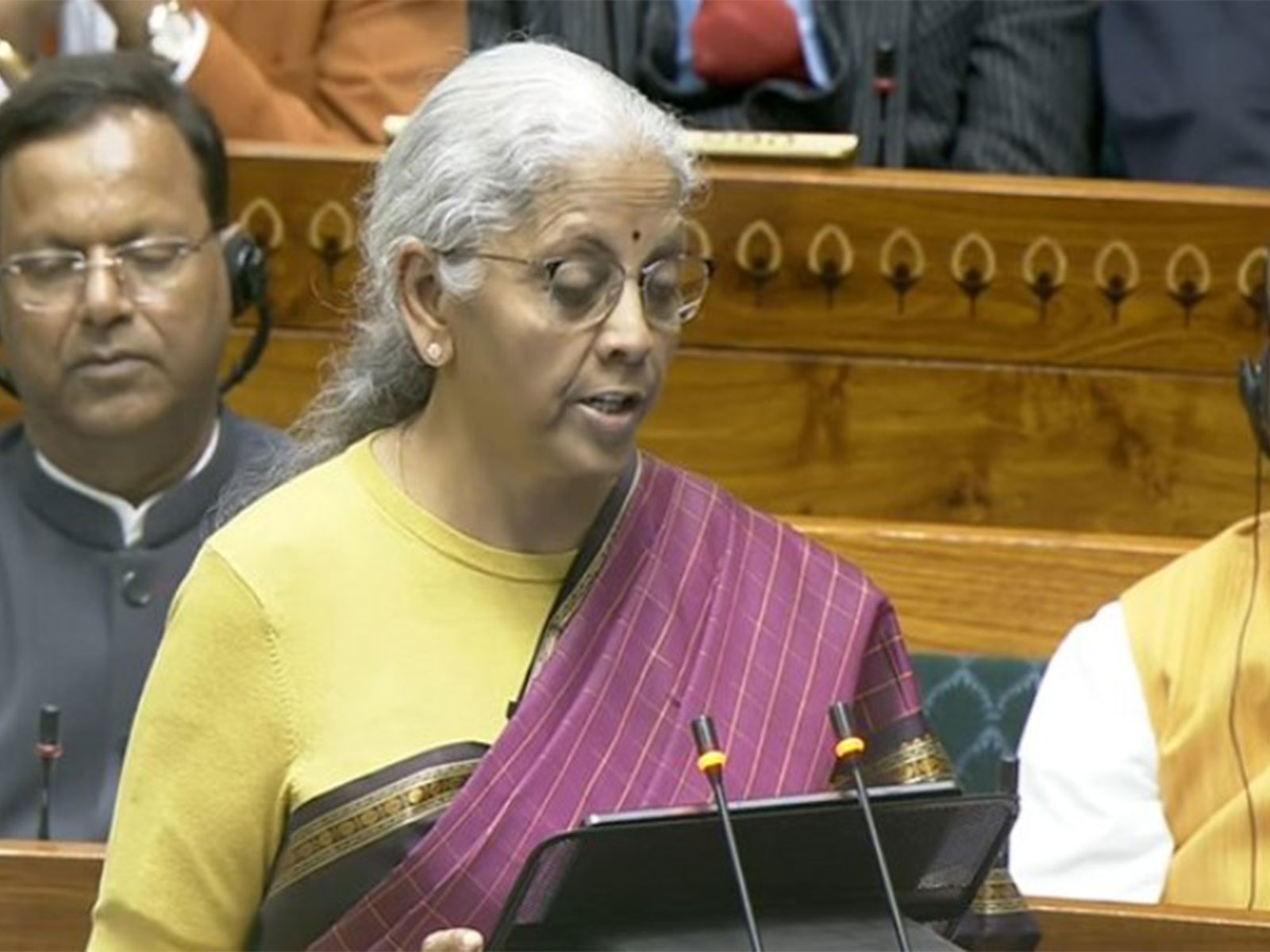 Union Finance Minister Nirmala Sitharaman (Photo/SansadTV)