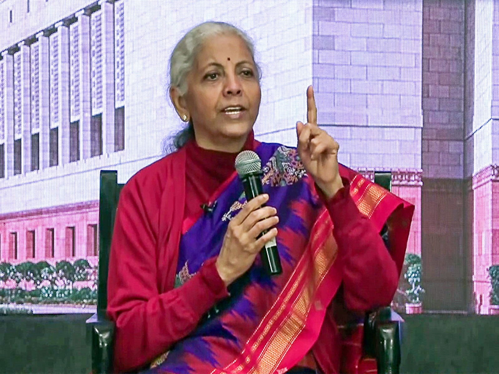 Union Finance Minister Nirmala Sitharaman (Photo: ANI/DD)