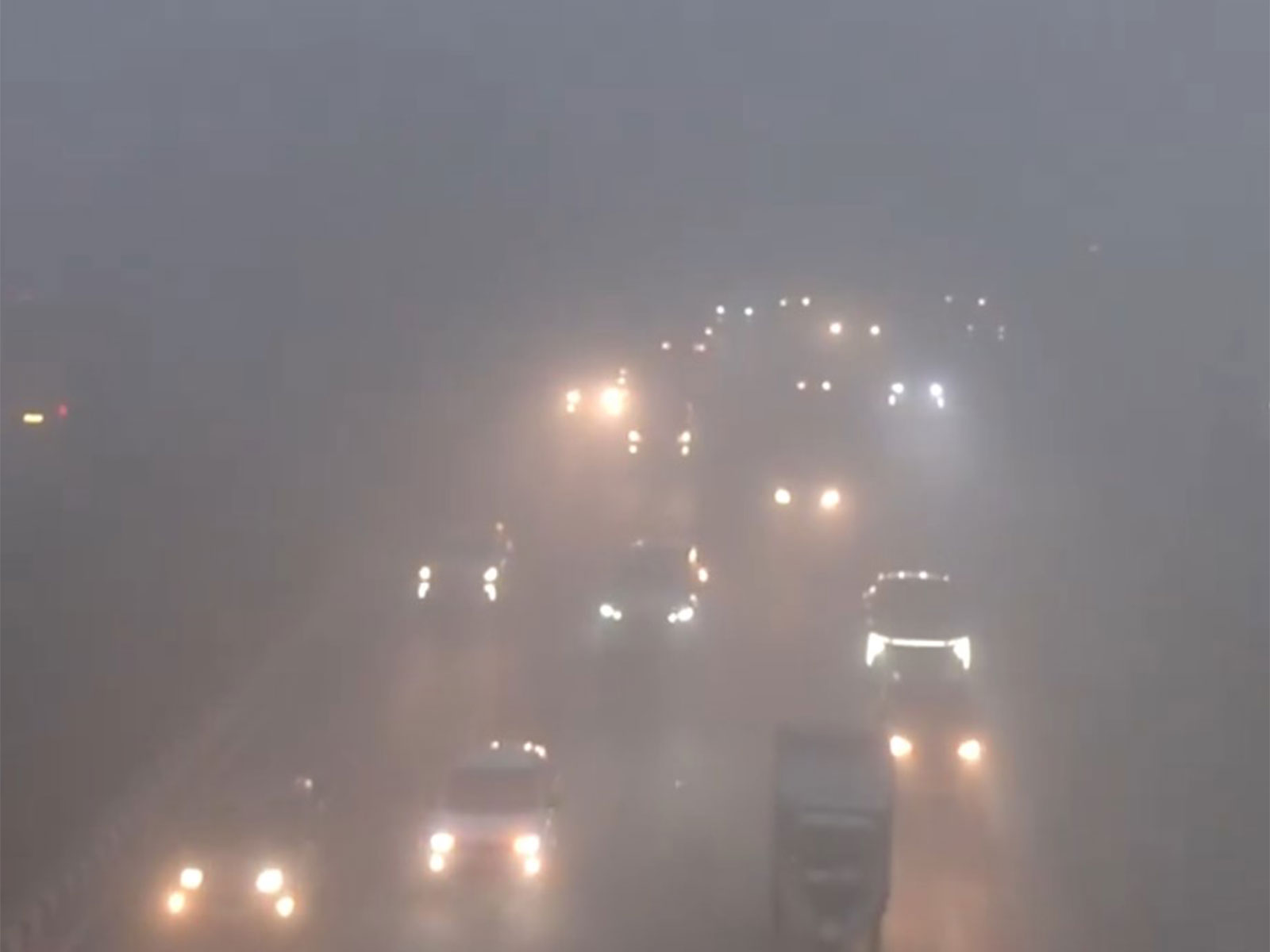 Thick fog envelops Delhi-NCR (Photo/ANI) Thick fog envelops Delhi-NCR (Photo/ANI)