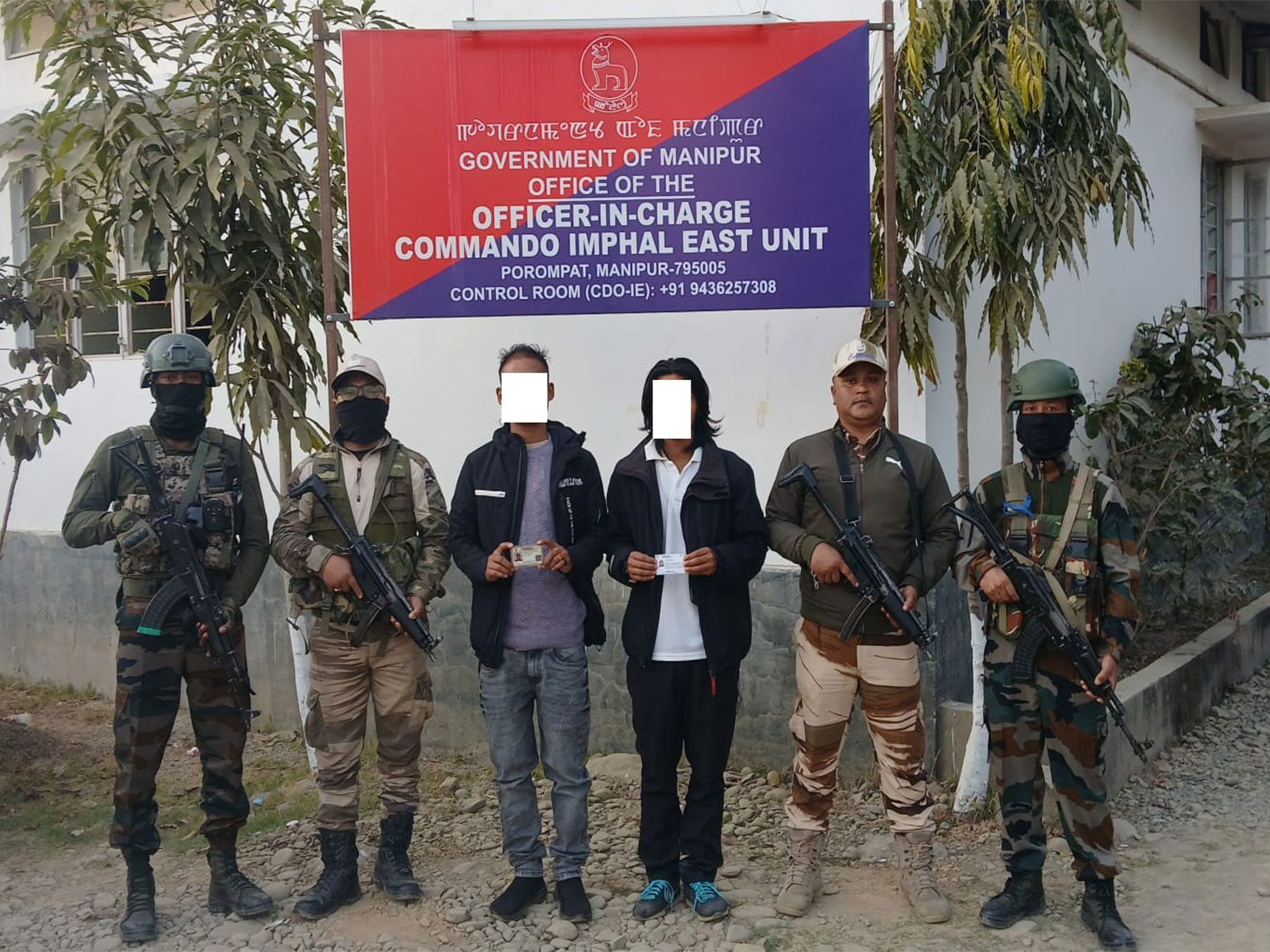 Two active members of KCP arrested by Manipur Security Force (Photo/ANI)