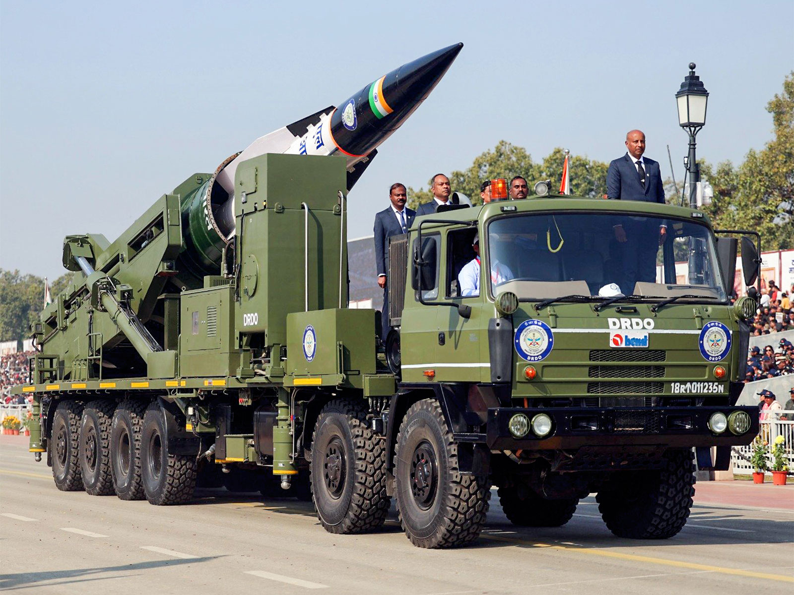 DRDO's Long Range – Anti Ship Missile (LRAShM) during the 77th Republic Day parade (Photo/ANI)