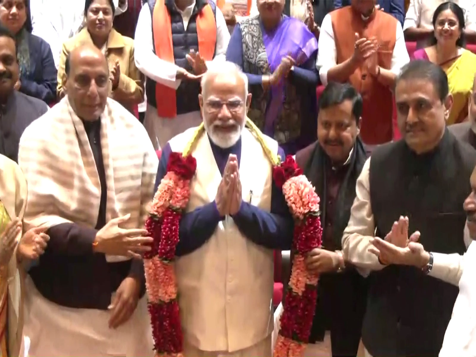 PM Narendra Modi felicitated for successful US trade deal (Photo/ANI)