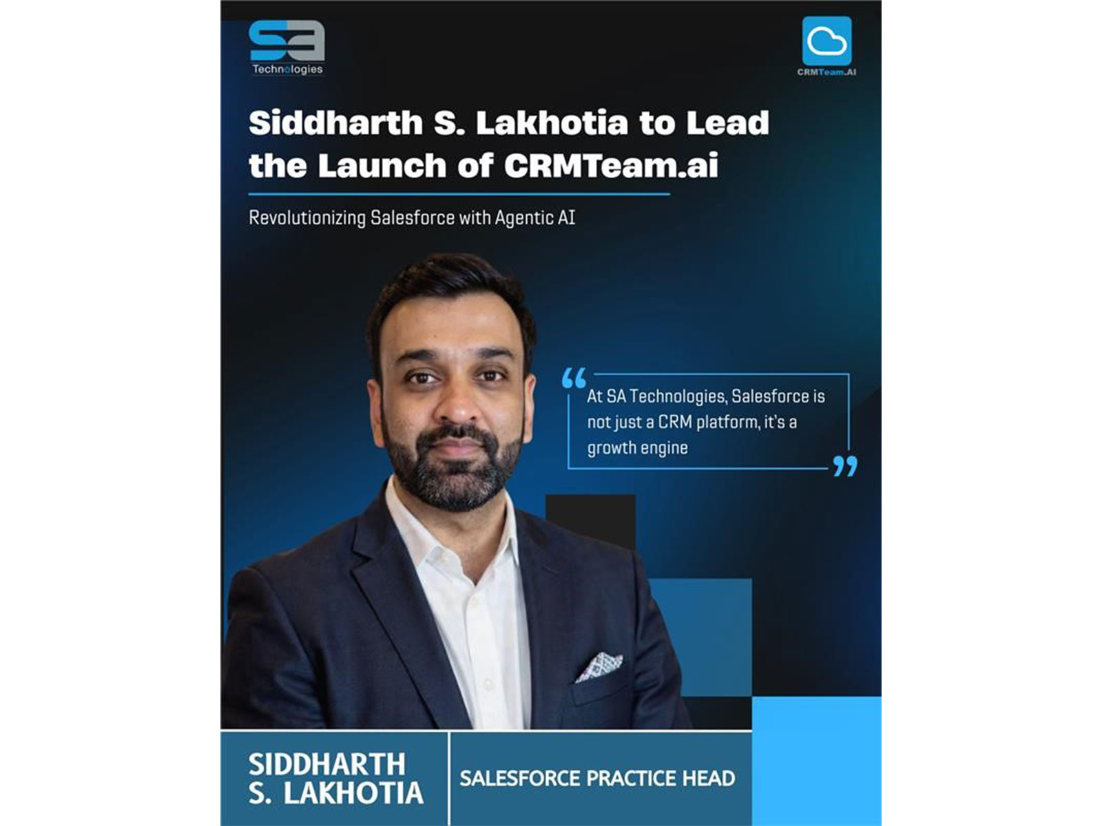 SA Technologies Launches CRMTeam.ai to Move Enterprises from 