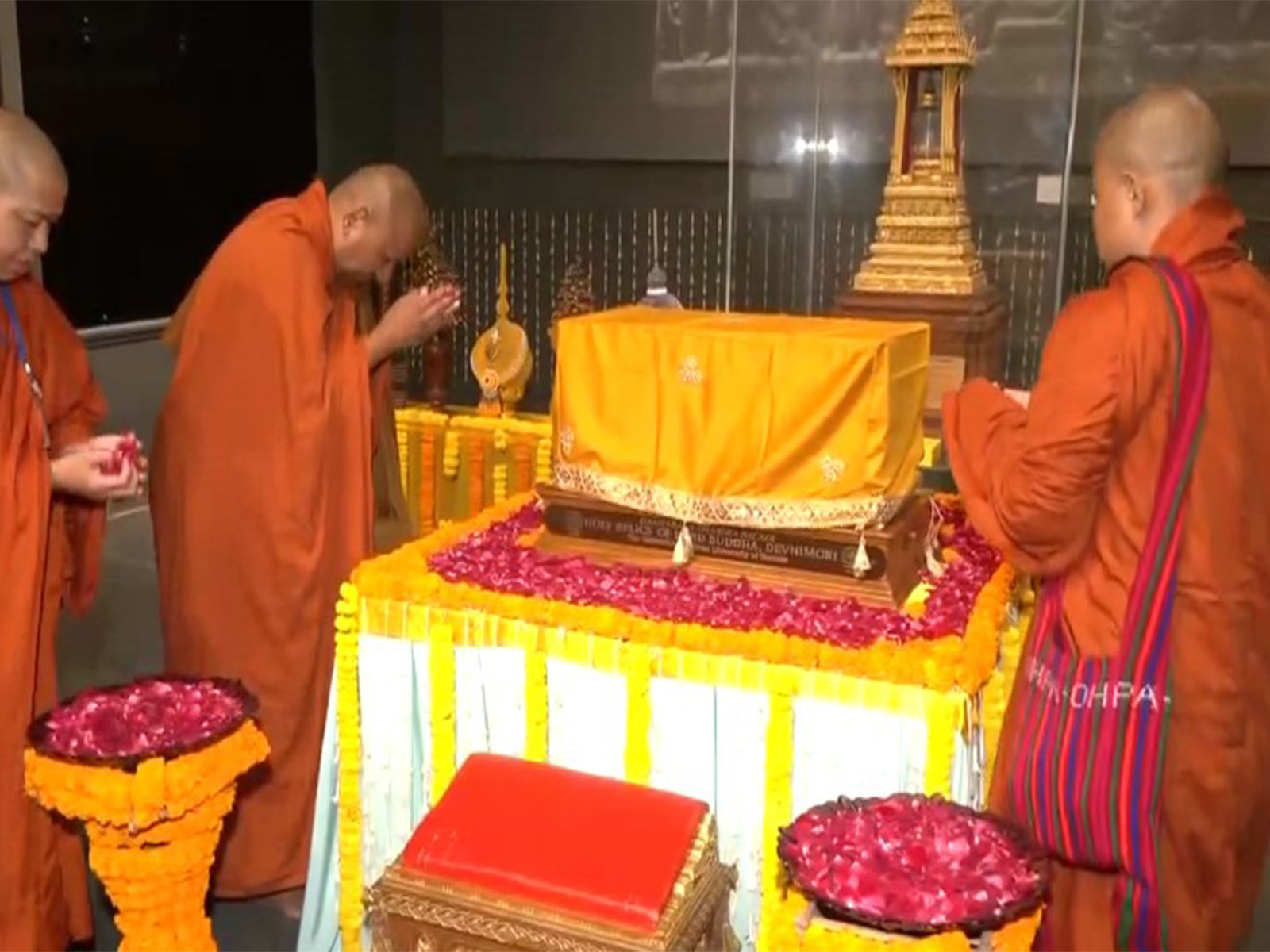 Sacred devnimori relics of Lord Buddha reaches Delhi ahead of&hellip;