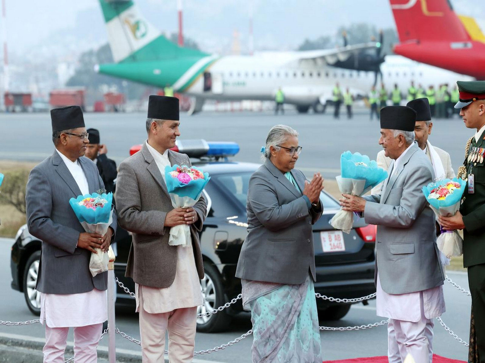 Nepal President Ram Chandra Paudel returns after visit to Japan (Photo/ Nepal PMO)