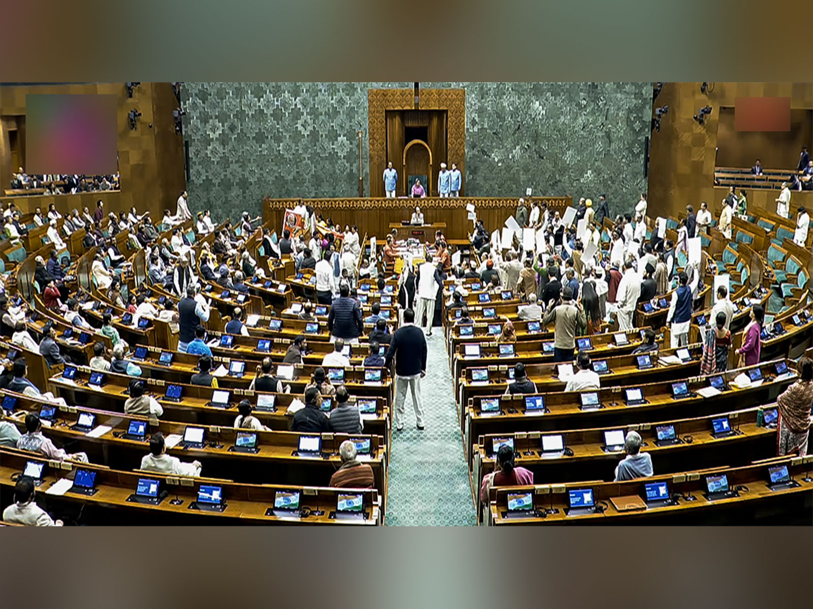 Visual from Lok Sabha (Photo/ANI)