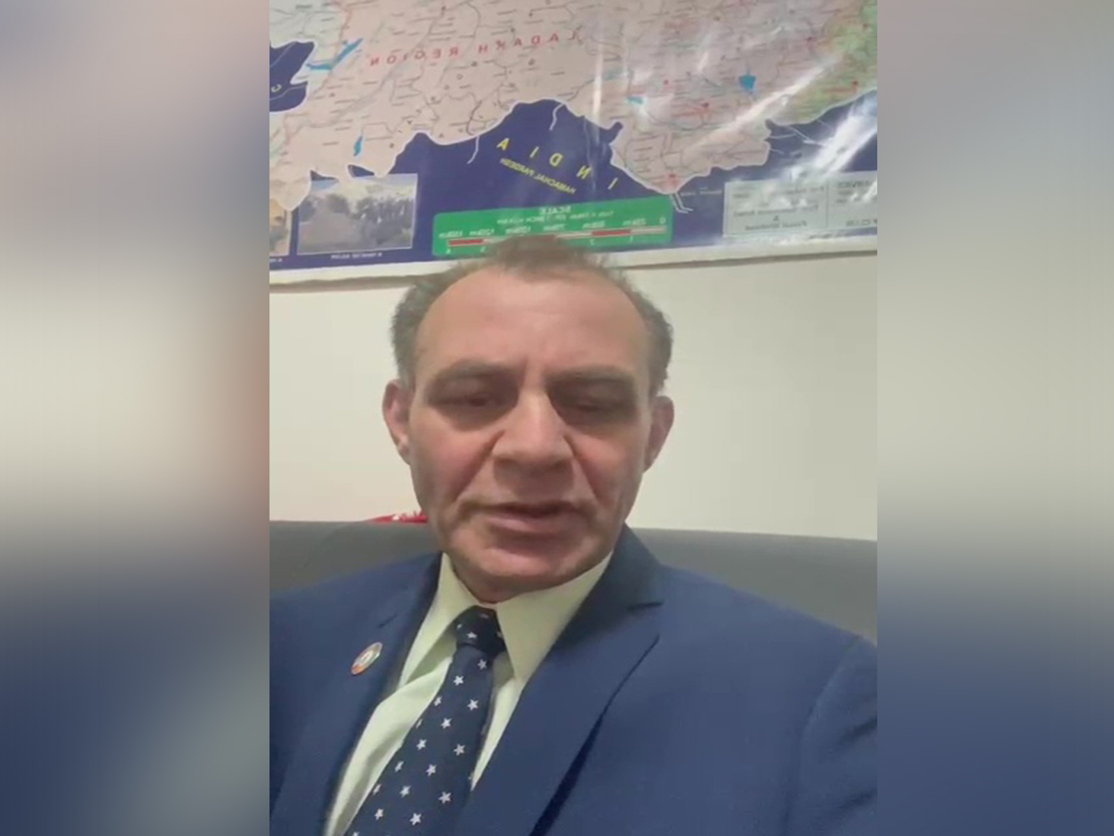 Jamil Maqsood, President of the Foreign Affairs Committee of UKPNP (Photo/ANI)