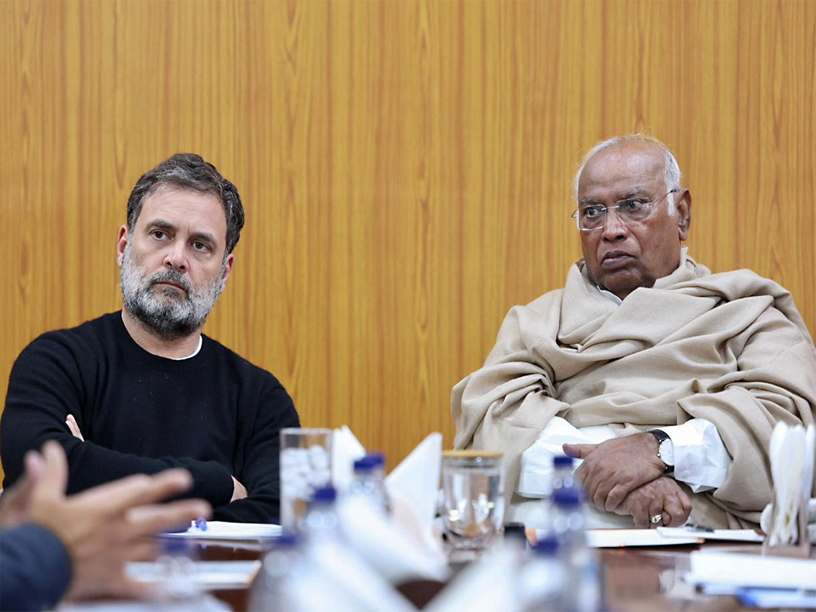 Lok Sabha Leader of Opposition Rahul Gandhi, Congress National President Mallikarjun Kharge (Photo/ANI)