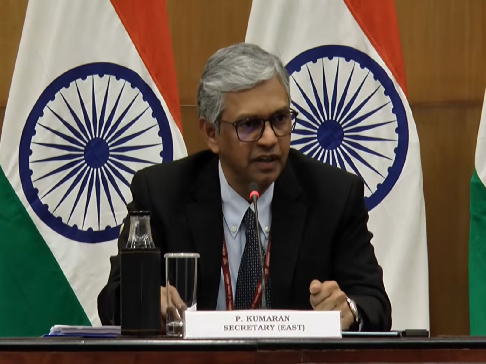  Ministry of External Affairs Secretary (East) P Kumaran (Photo: YouTube@Ministry of External Affairs, India)