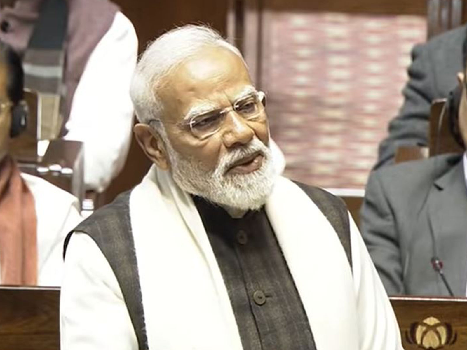 Prime Minister Narendra Modi (Photo/SansadTV Rajya Sabha)