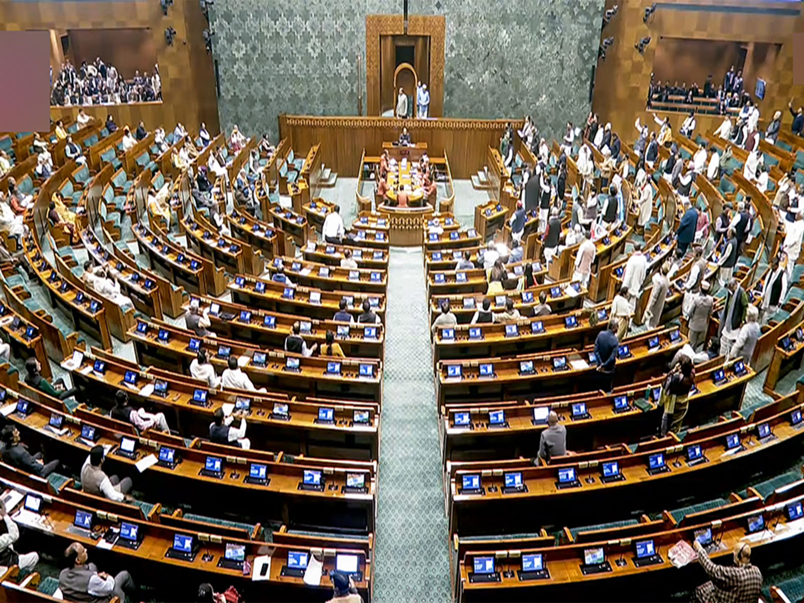 Visual from the Lok Sabha (Photo/SansadTV)