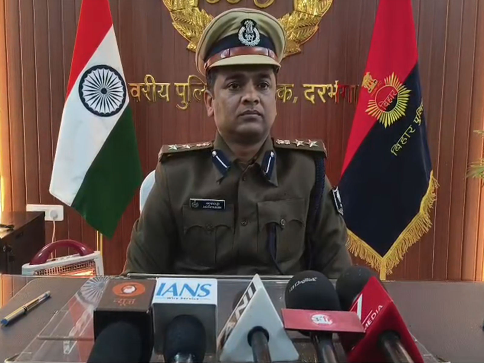 SSP Darbhanga Jagunath Reddy (Photo/ANI)