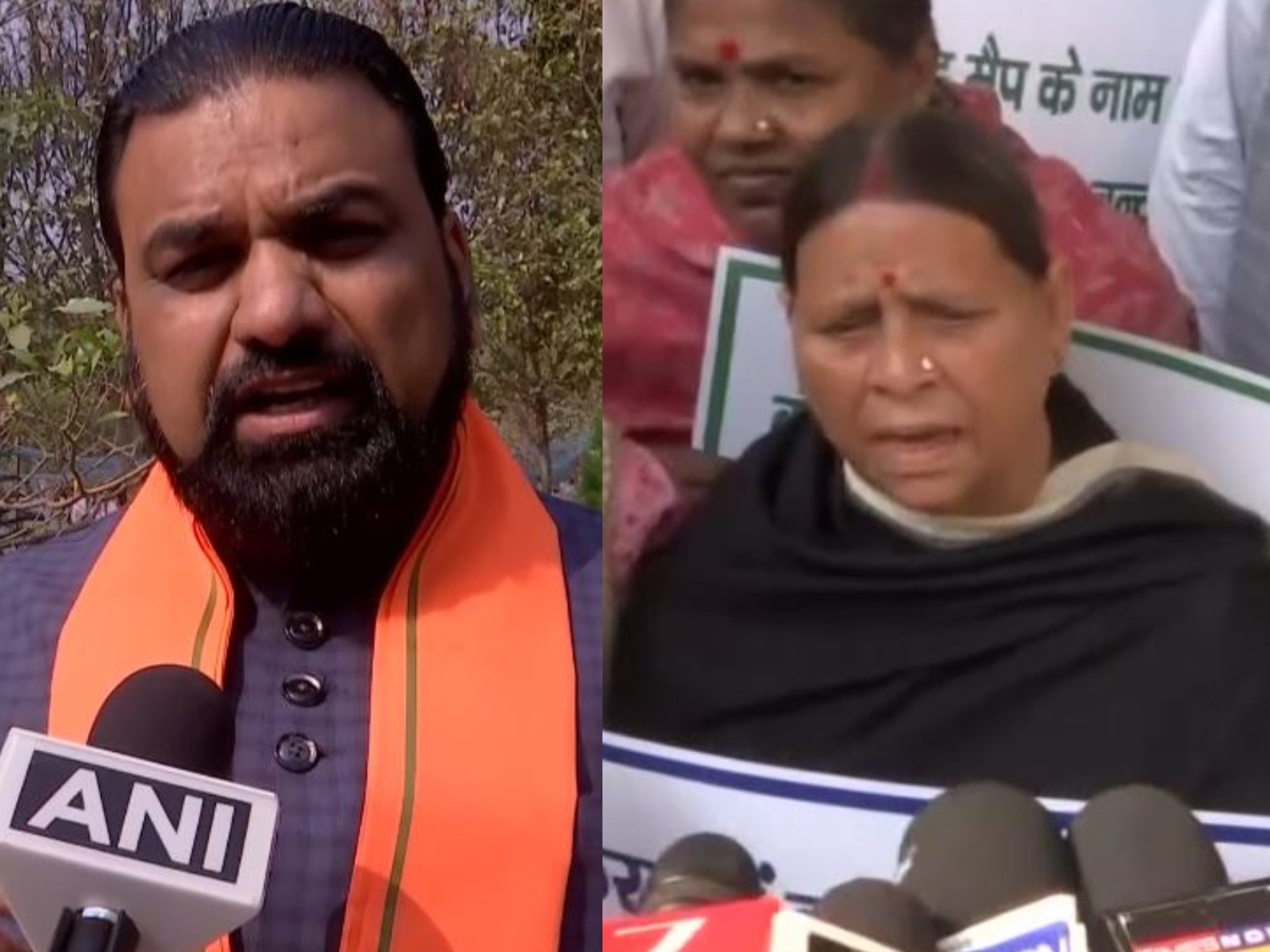 Bihar Deputy Chief Minister Samrat Choudhary and RJD leader Rabri Devi (Photo/ANI)