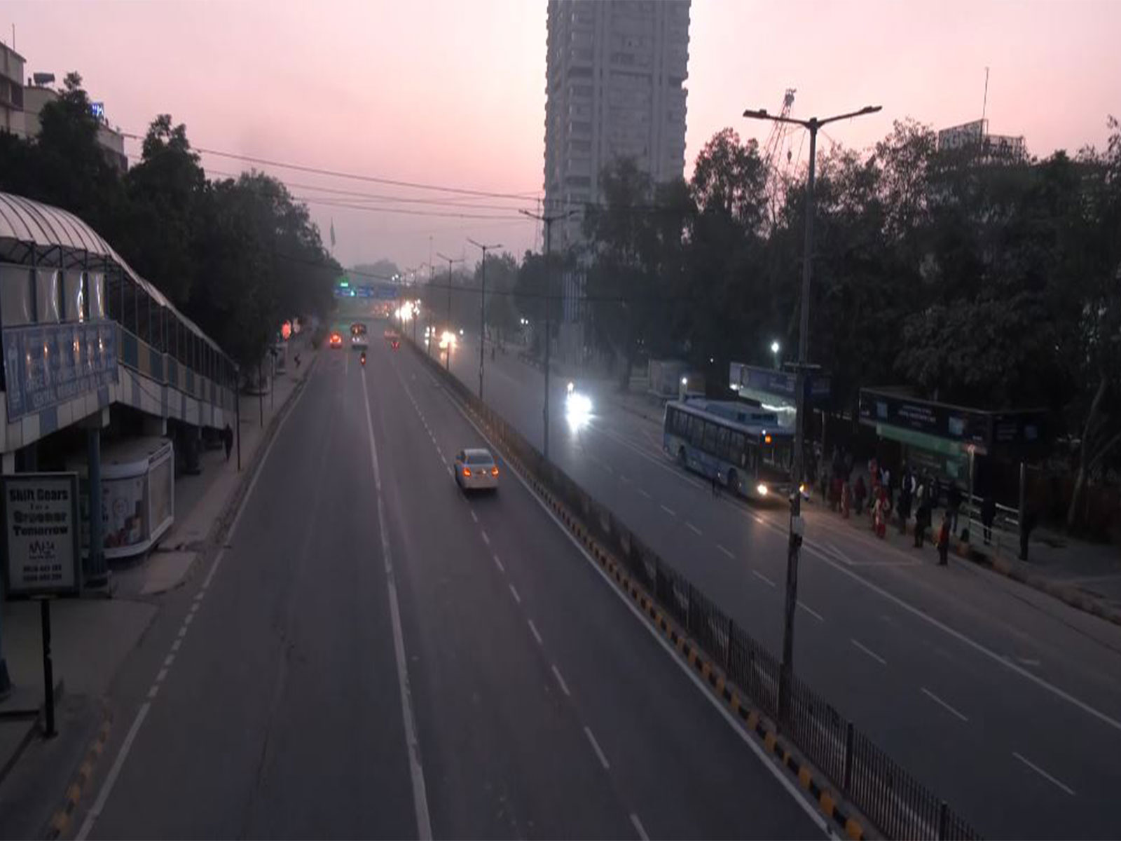 Visual from ITO on Saturday morning (Photo/ANI)