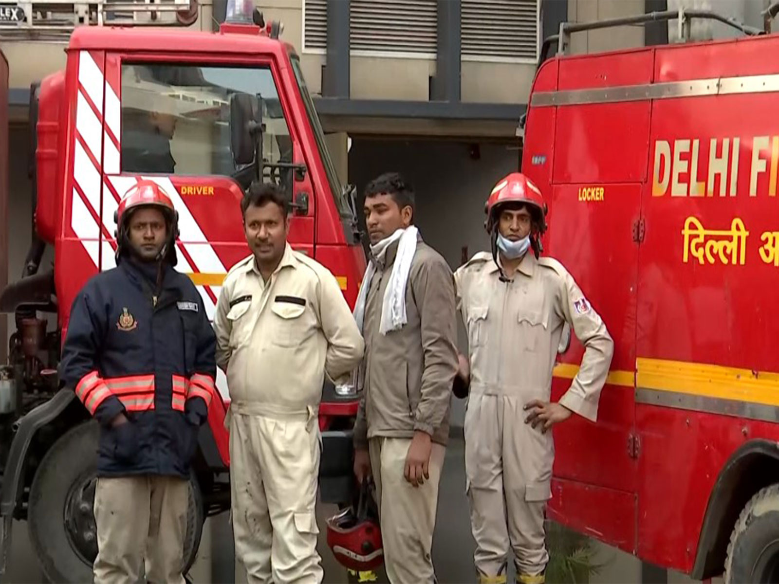 Fire tenders reach Pacific Mall, Sarita Vihar after report of fire in a theatre (Photo/ANI)