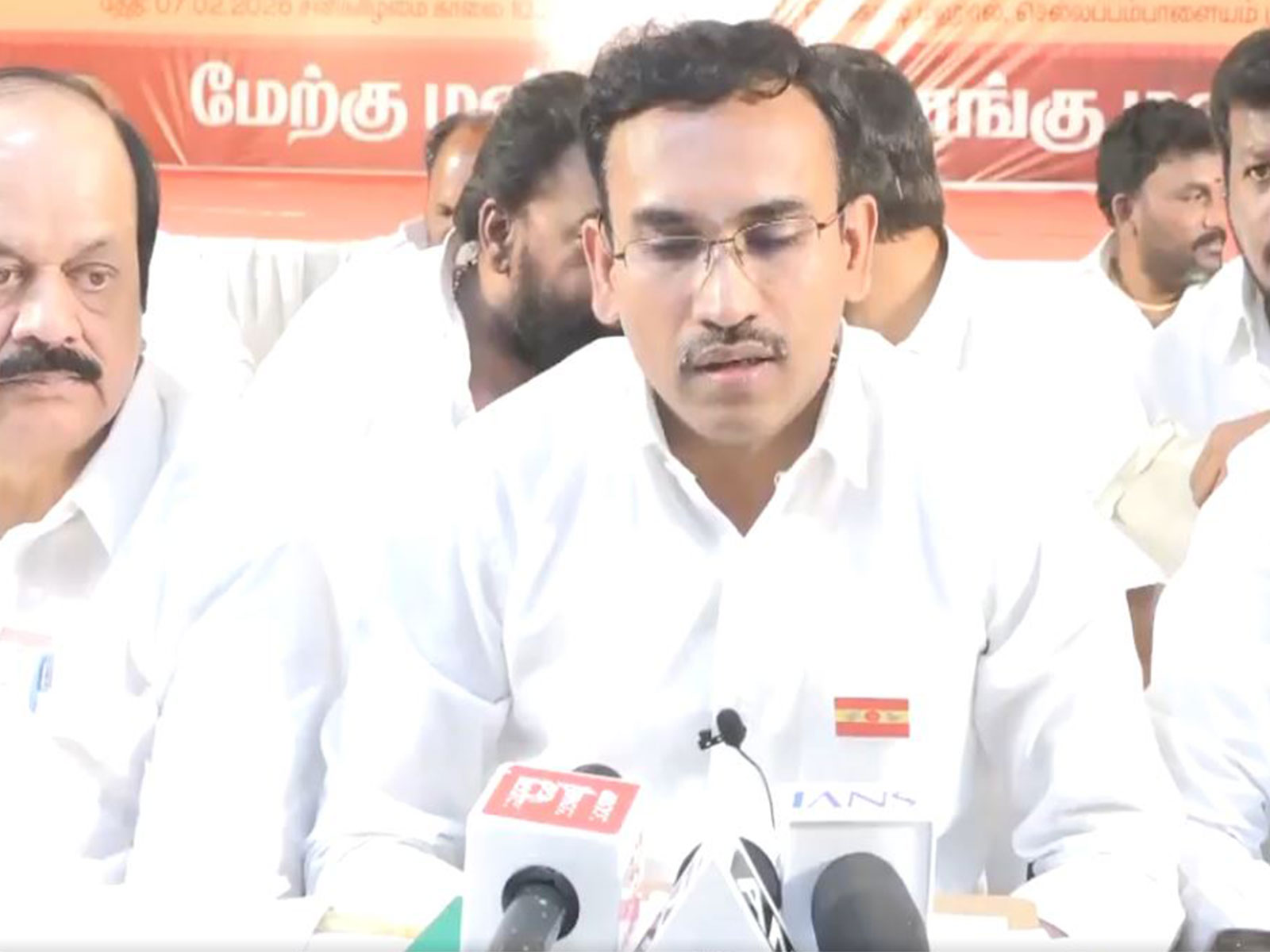 TVK leader KG Arunraj (Photo/ANI) TVK leader KG Arunraj (Photo/ANI)