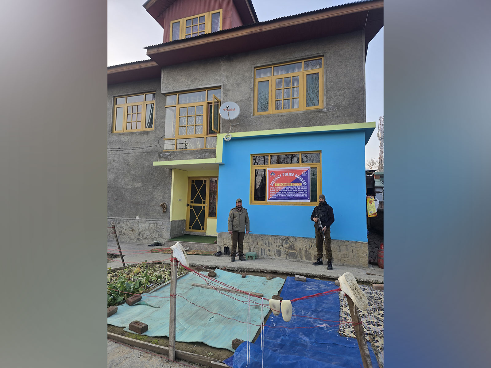 Visuals from spot (Photo/ Budgam Police) Visuals from spot (Photo/ Budgam Police)