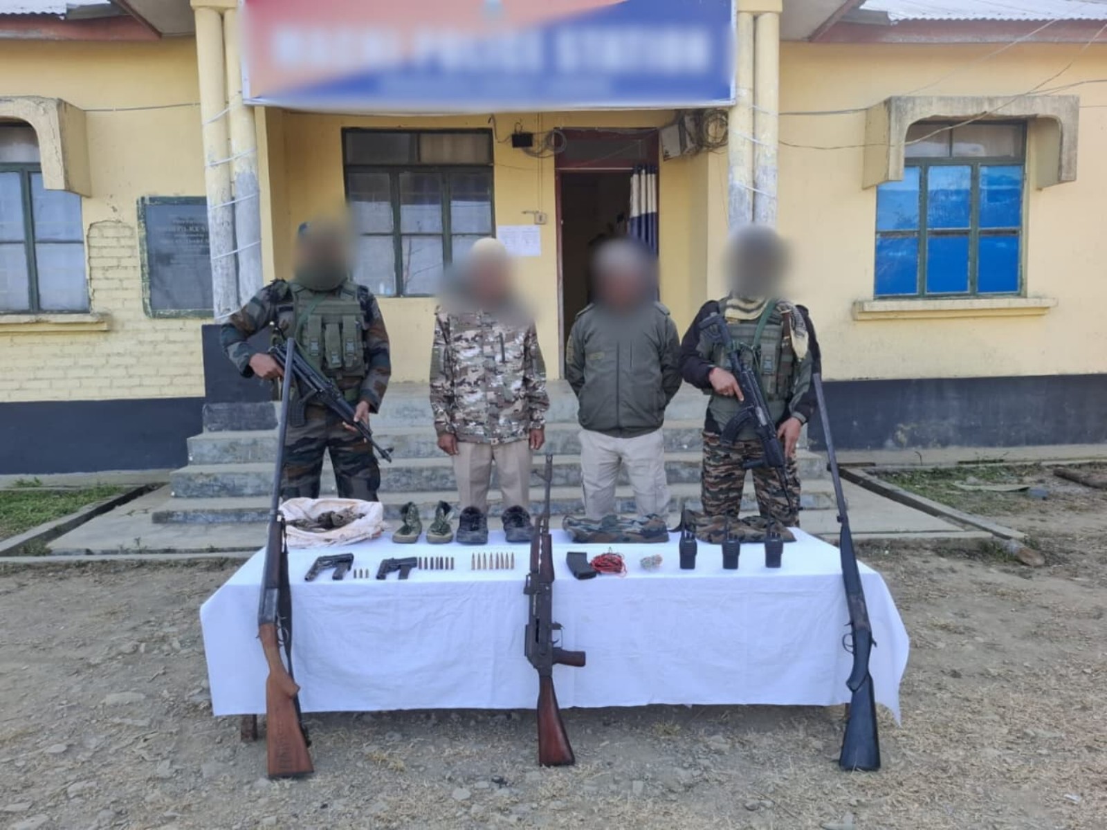 Security forces conduct joint operations across various districts in Manipur (Photo/Manipur Police)