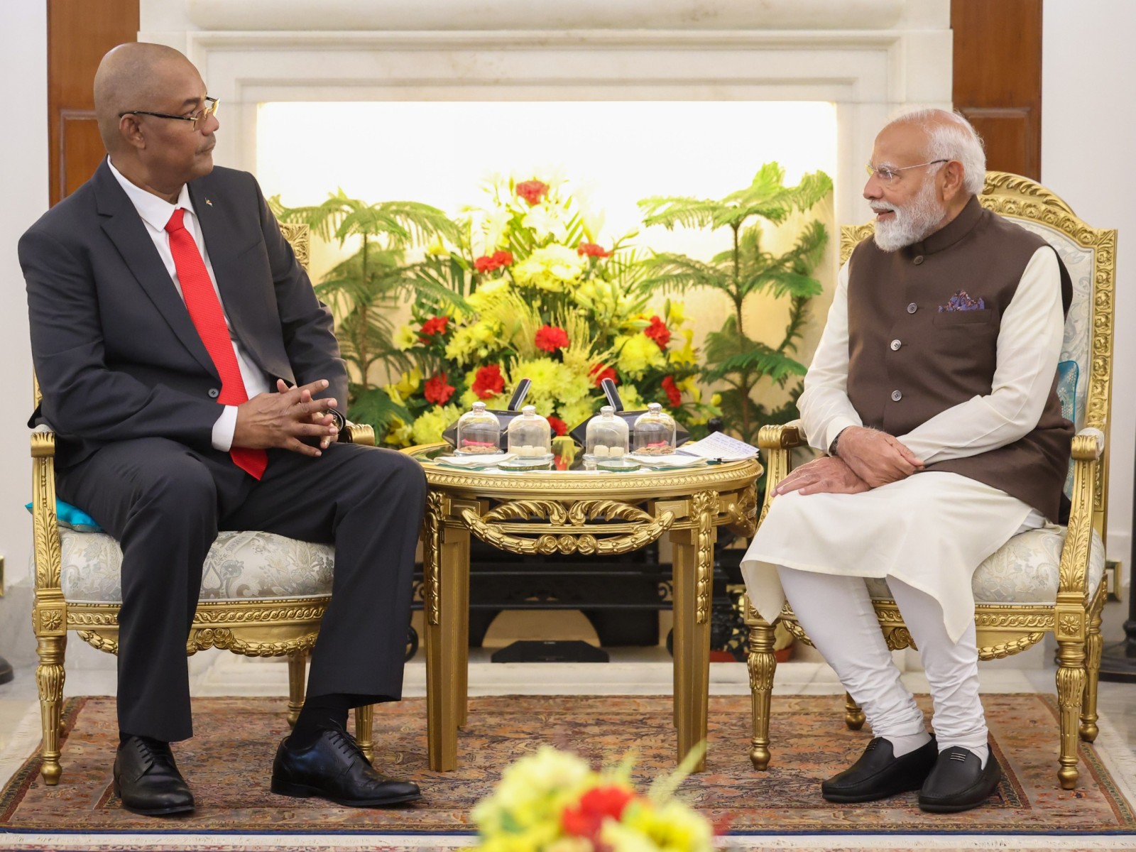 Seychelles President Patrick Herminie and Prime Minister Narendra Modi (Photo/X@MEAIndia)
