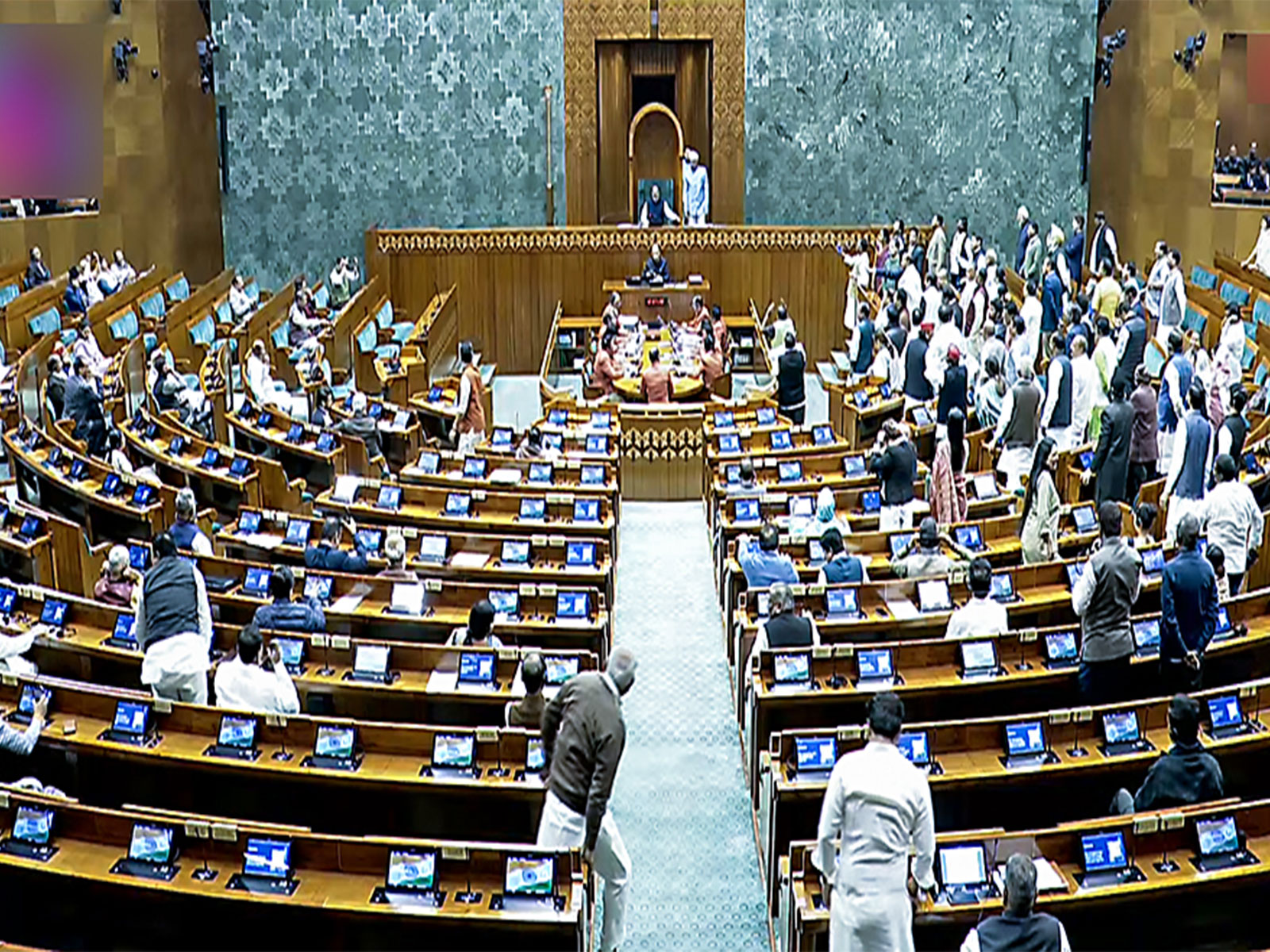 Visual from Lok Sabha (Photo/ANI)