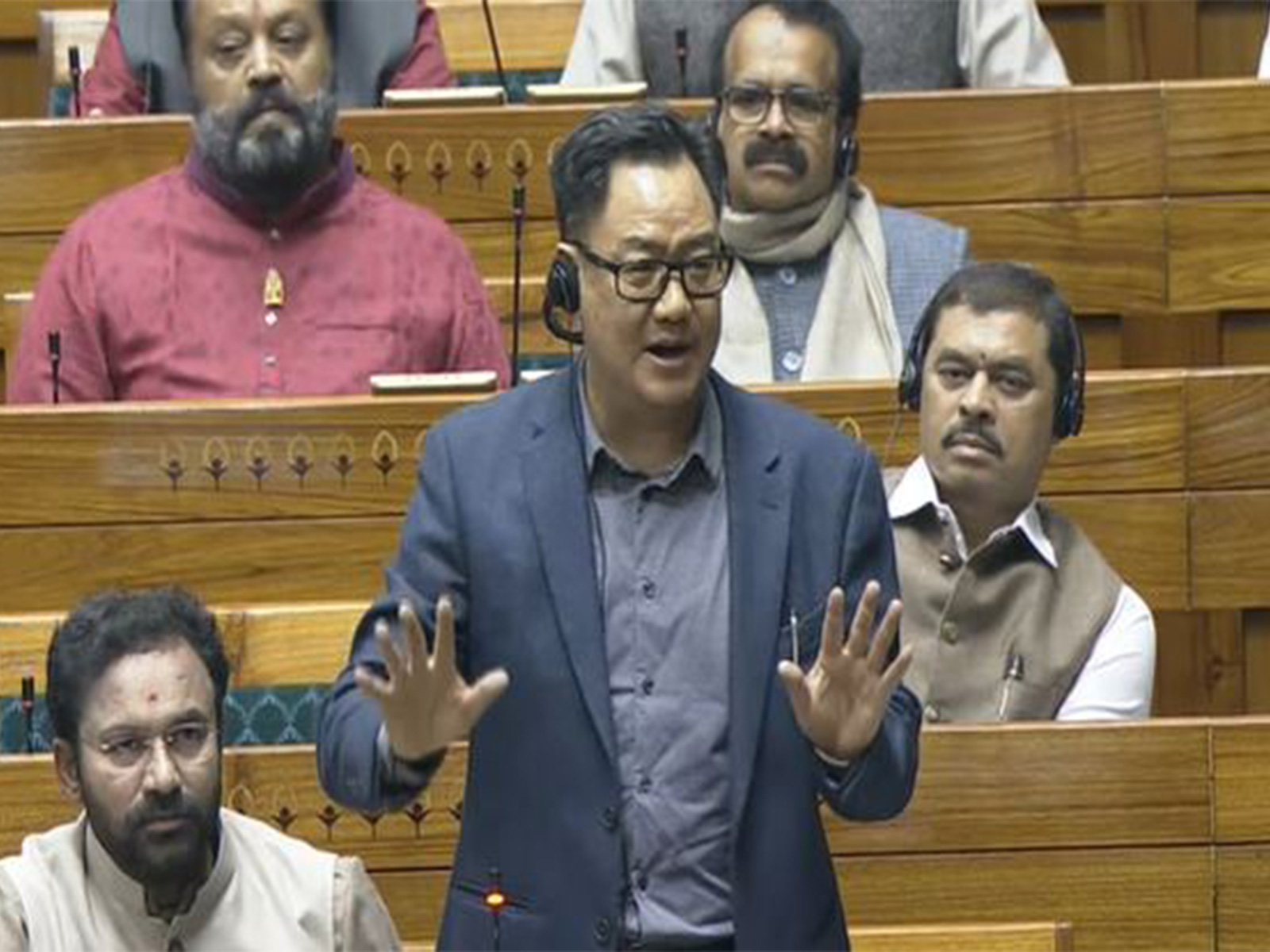 Union Parliamentary Affairs Minister Kiren Rijiju (Photo: Sansad TV)