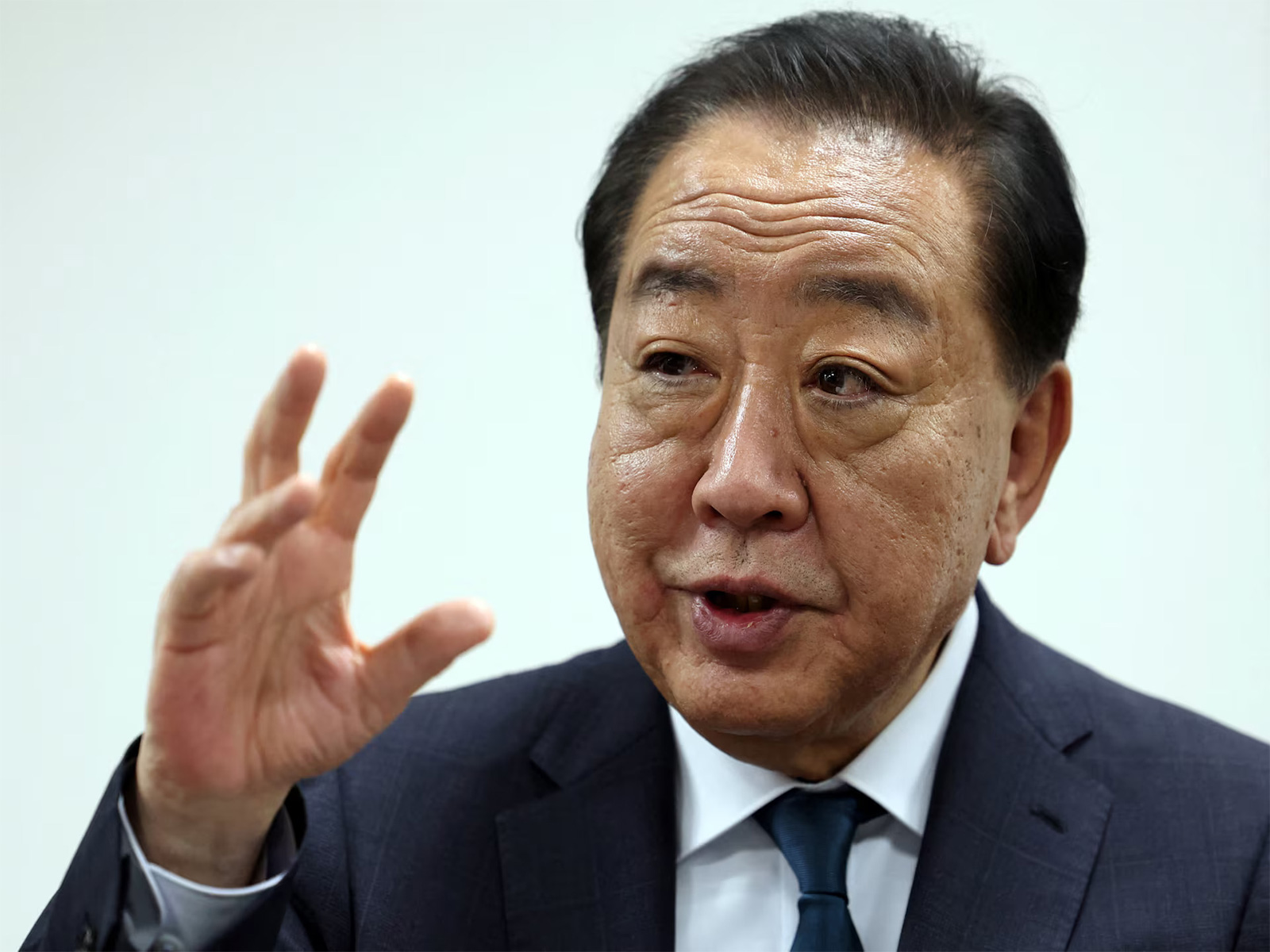 Yoshihiko Noda, former prime minister and co-leader of Japan’s newly formed largest opposition coalition, the Centrist Reform Alliance (CRA). (Photo/Reuters)