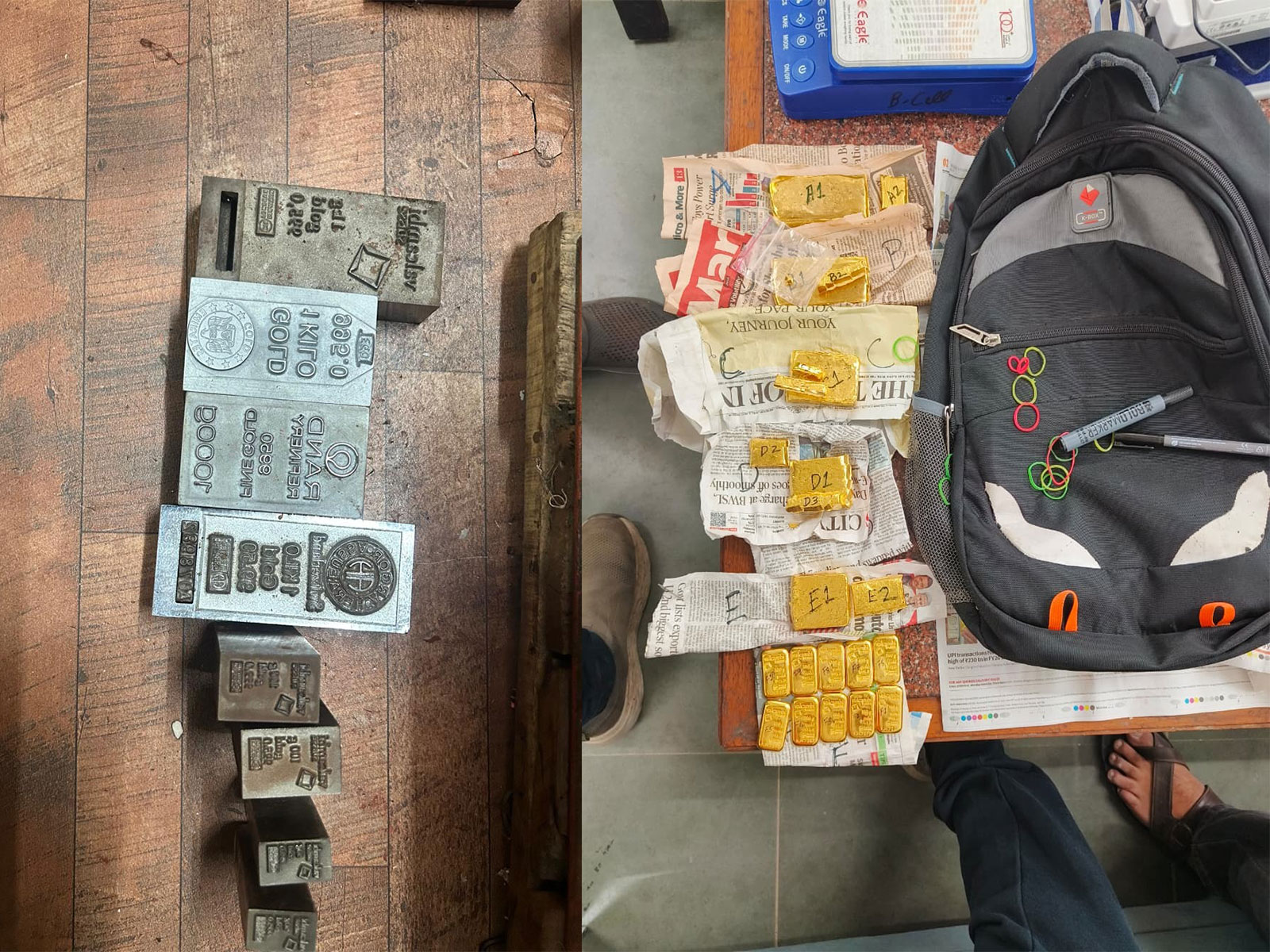 DRI Mumbai seizes 5.8 kg smuggled gold during Operation Gold Meltdown in Zaveri Bazar.(Photo/MumbaiDRI)