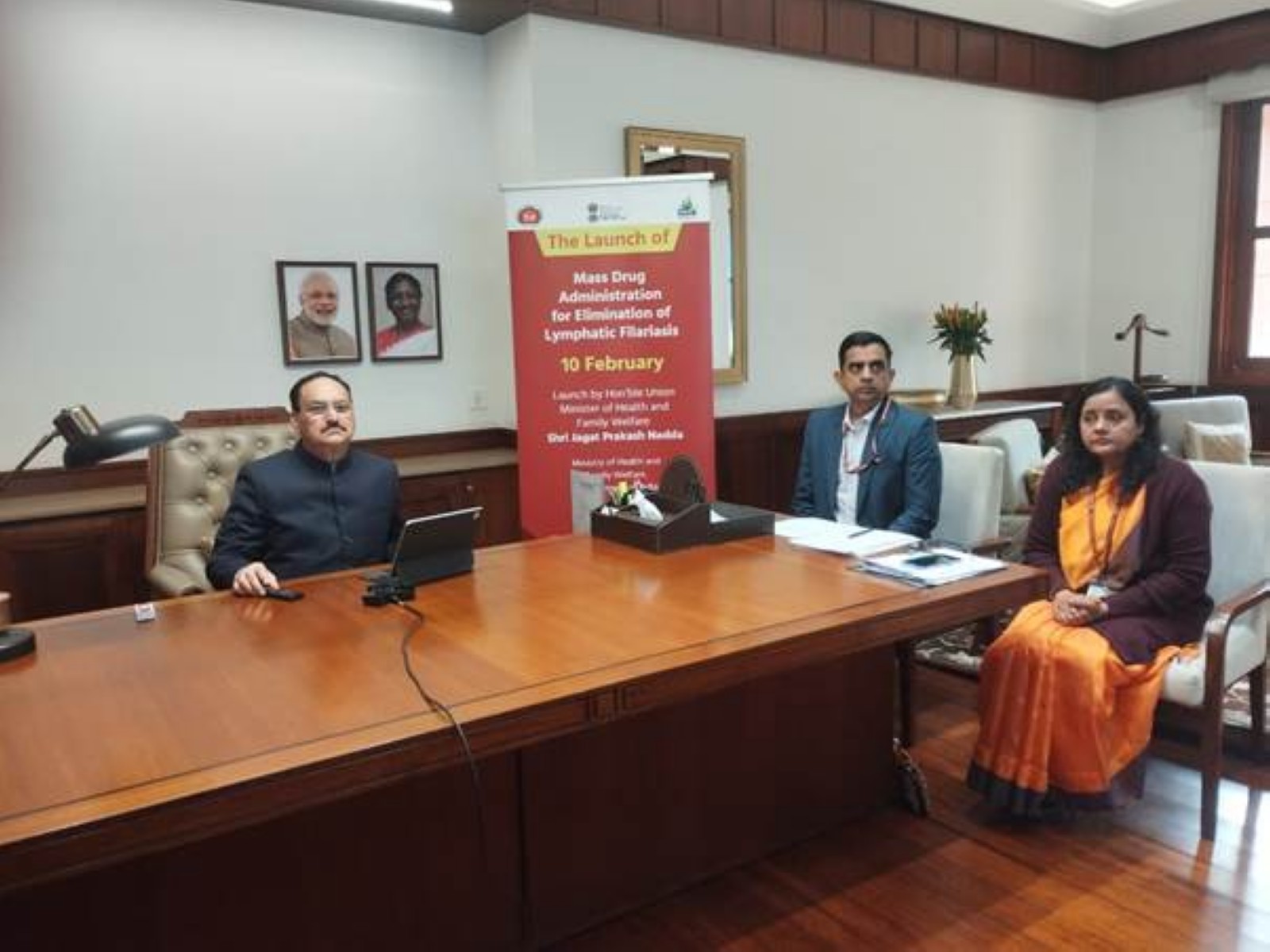 Union Health Minister Nadda launches nationwide drive to eliminate Lymphatic Filariasis by 2027. (Photo/PIB)