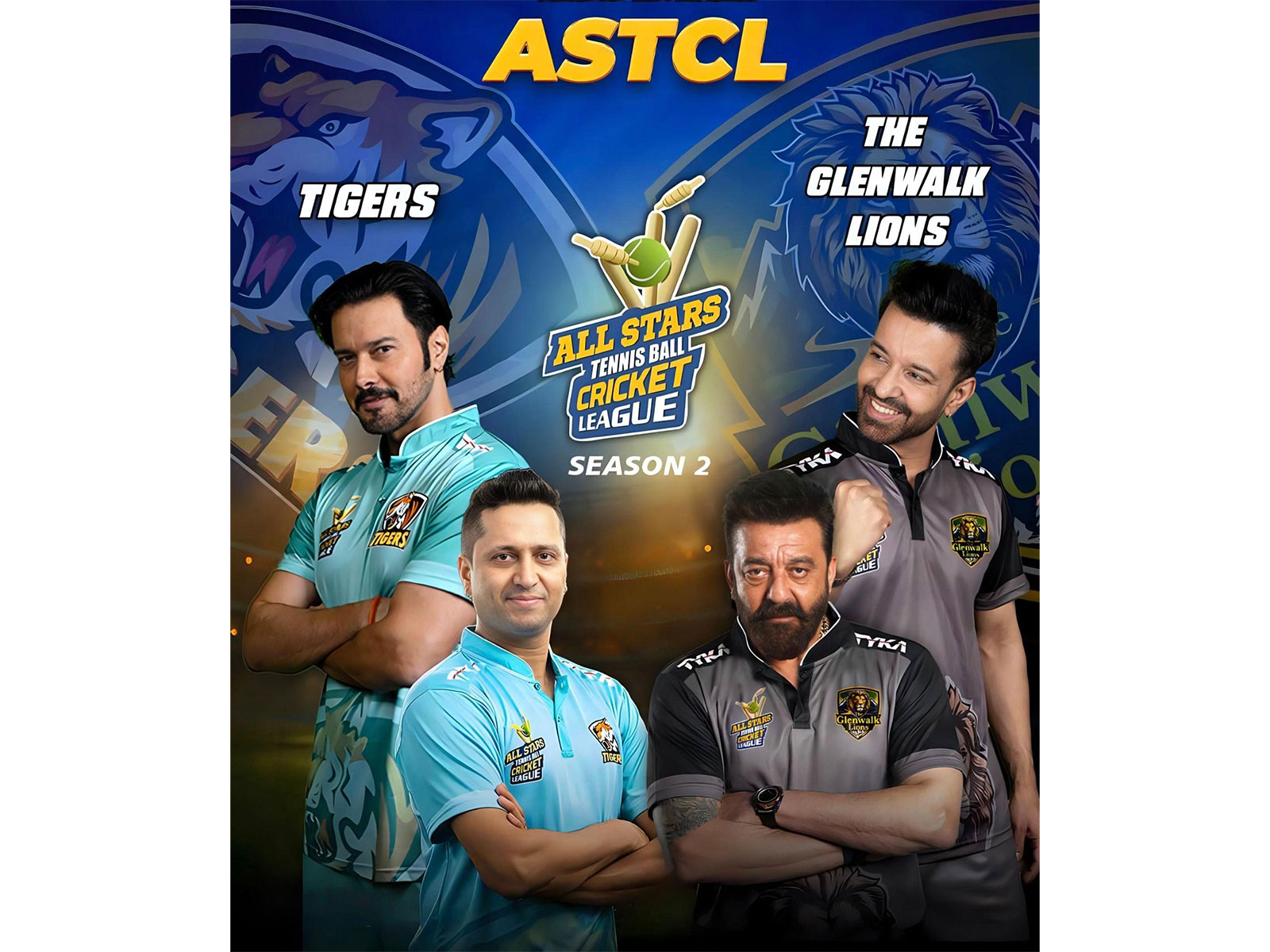 Faizan Ansari Teams Up with Sanjay Dutt, Rajneesh Duggal in Thrilling ASTCL Celebrity Cricket League