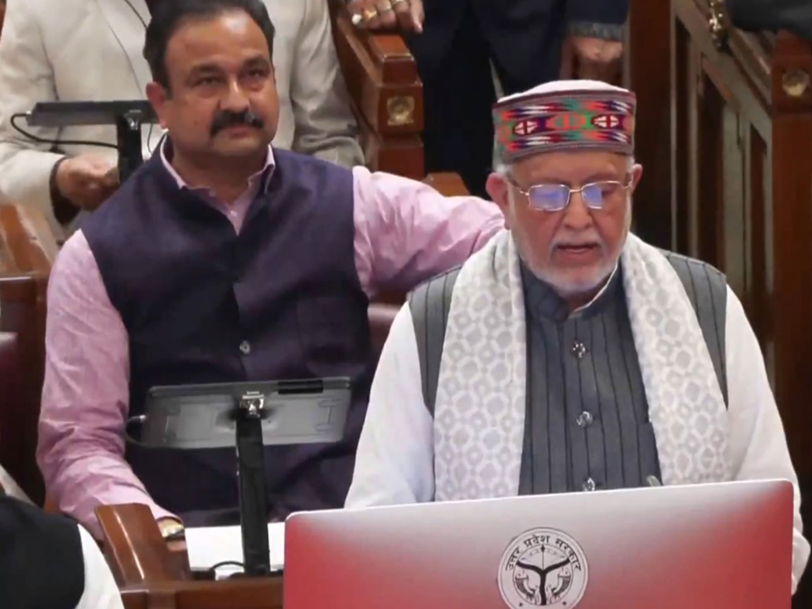 Uttar Pradesh Finance Minister Suresh Khanna presents State Budget 2026-27 (Photo/ANI) Uttar Pradesh Finance Minister Suresh Khanna presents State Budget 2026-27 (Photo/ANI)