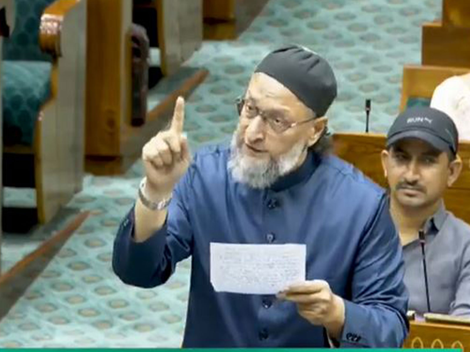 AIMIM chief and MP Asaduddin Owaisi (Photo/Sansad TV)