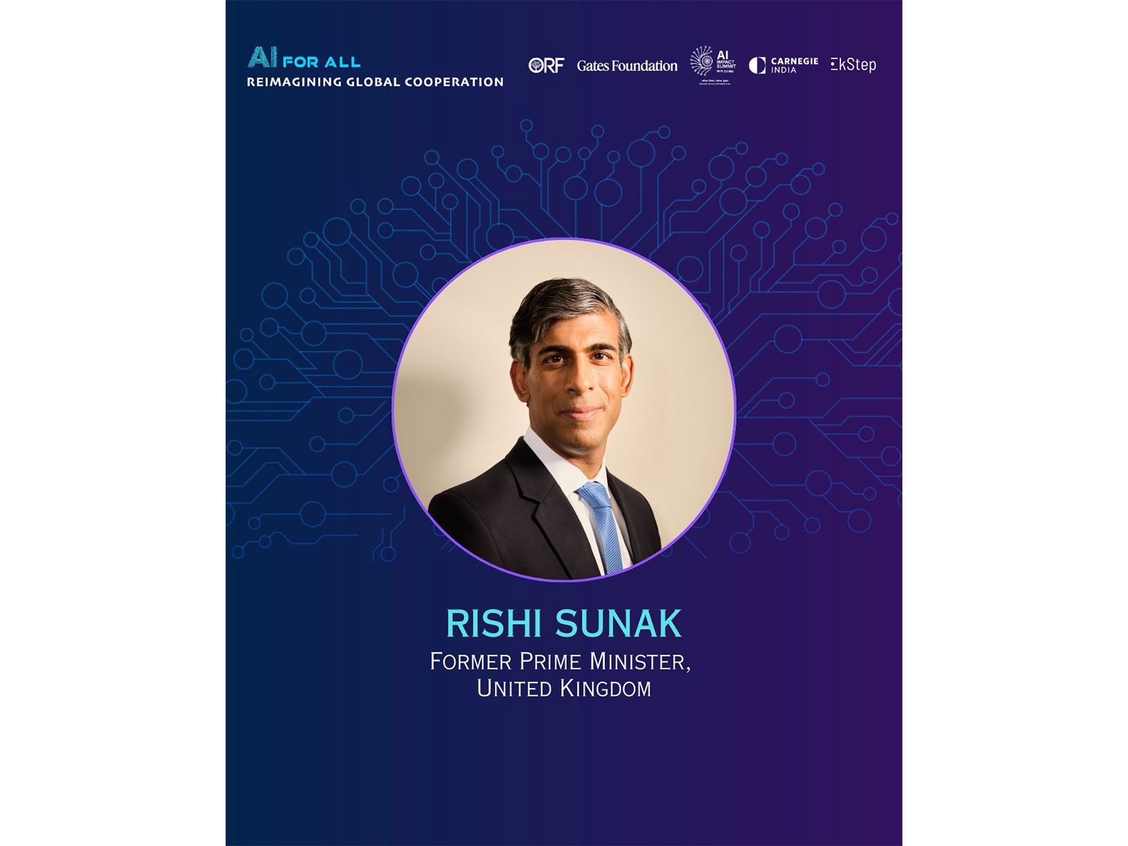 Former Prime Minister of the UK, Rishi Sunak (Photo: X@CarnegieIndia)