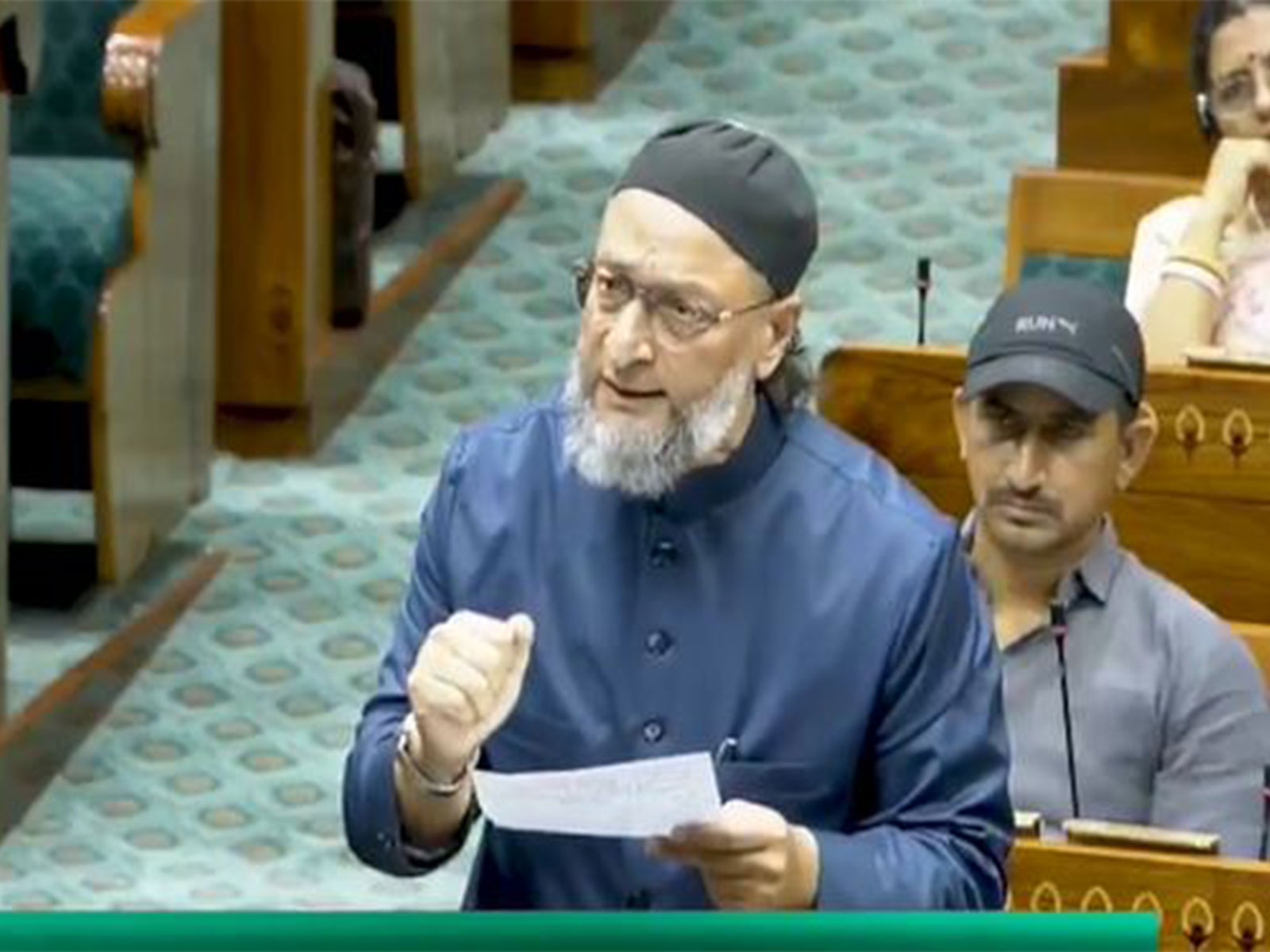 AIMIM chief and MP Asaduddin Owaisi (Photo/Sansad TV )