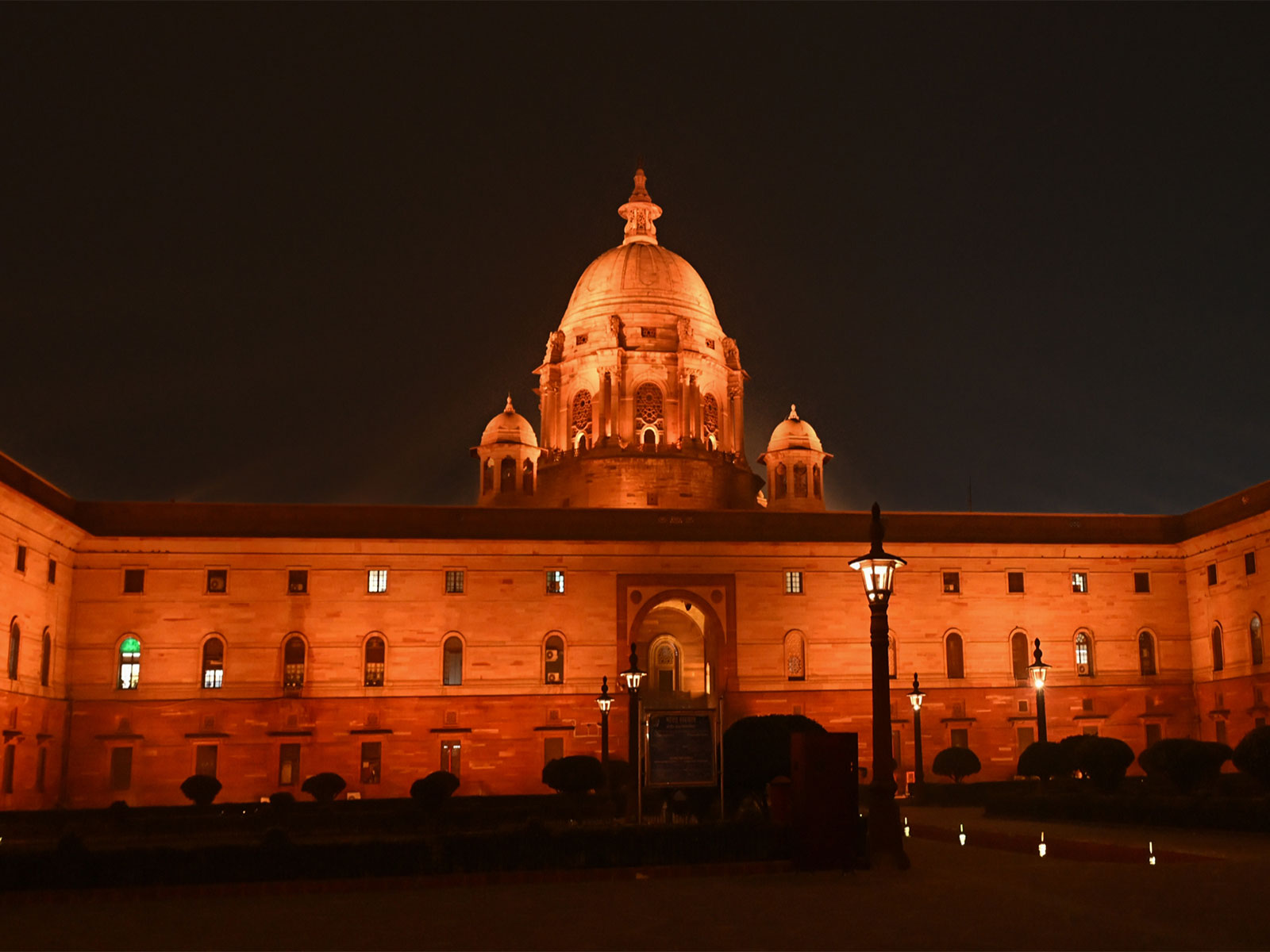 An illuminated view of South Block (Photo/ANI) An illuminated view of South Block (Photo/ANI)