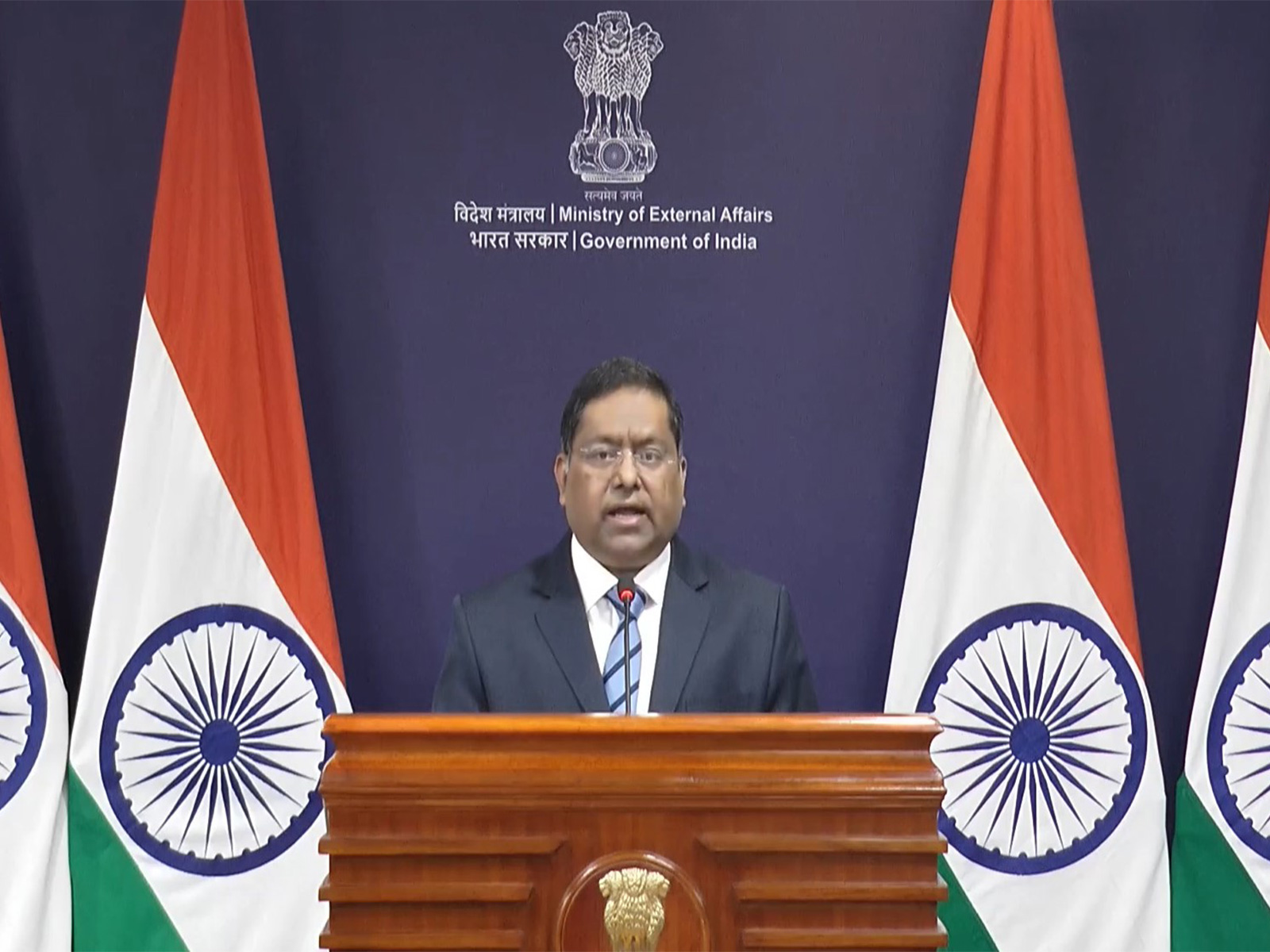 MEA Official Spokesperson Randhir Jaiswal in Weekly Briefing on Feb 12 (Photo/X/@MEAIndia)