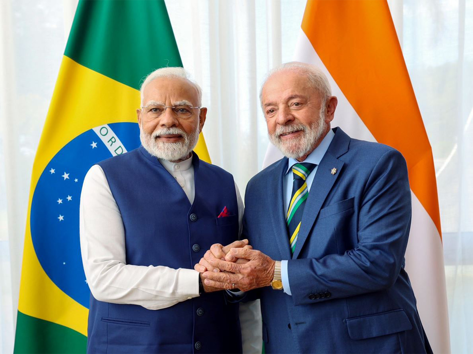 Prime Minister Narendra Modi with Brazilian President Luiz Inácio Lula da Silva. (File Photo/X@/MEAIndia)