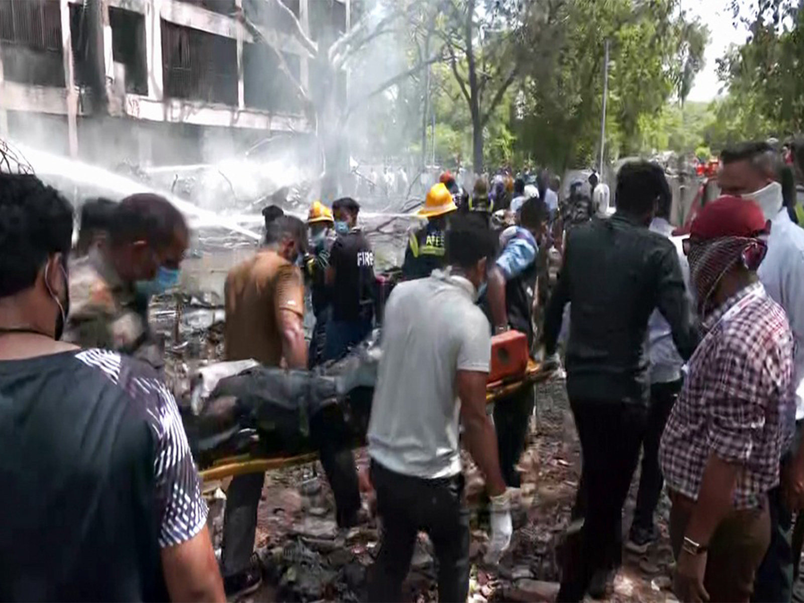 Visual from the AI-171 plane crash site (File Photo/ANI)