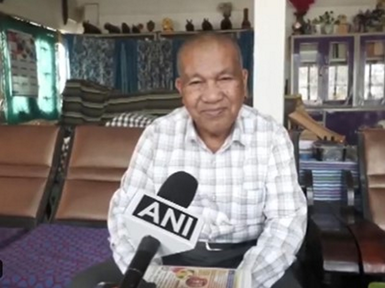 Thogiran Gogoi father of Captain Jintu Gogoi (Photo/ANI)
