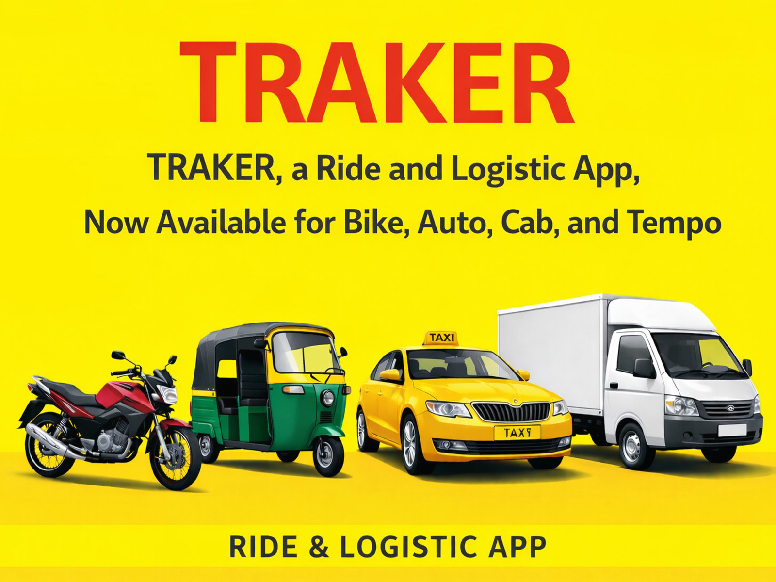 Indian Startup Traker Challenges High-Commission Ride Apps With Flat 10% Model for Mobility & Hyperlocal Logistics Indian Startup Traker Challenges High-Commission Ride Apps With Flat 10% Model for Mobility & Hyperlocal Logistics