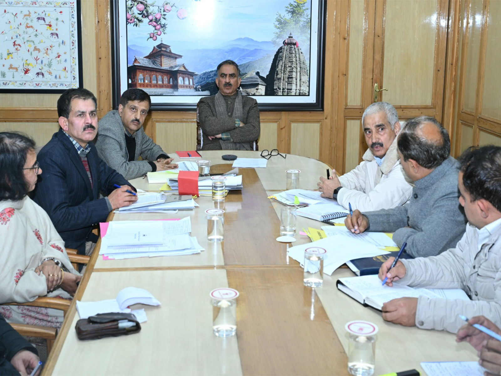 Himachal Pradesh Chief Minister Sukhvinder Singh Sukhu chairs Education Department meeting (Photo/CMO)