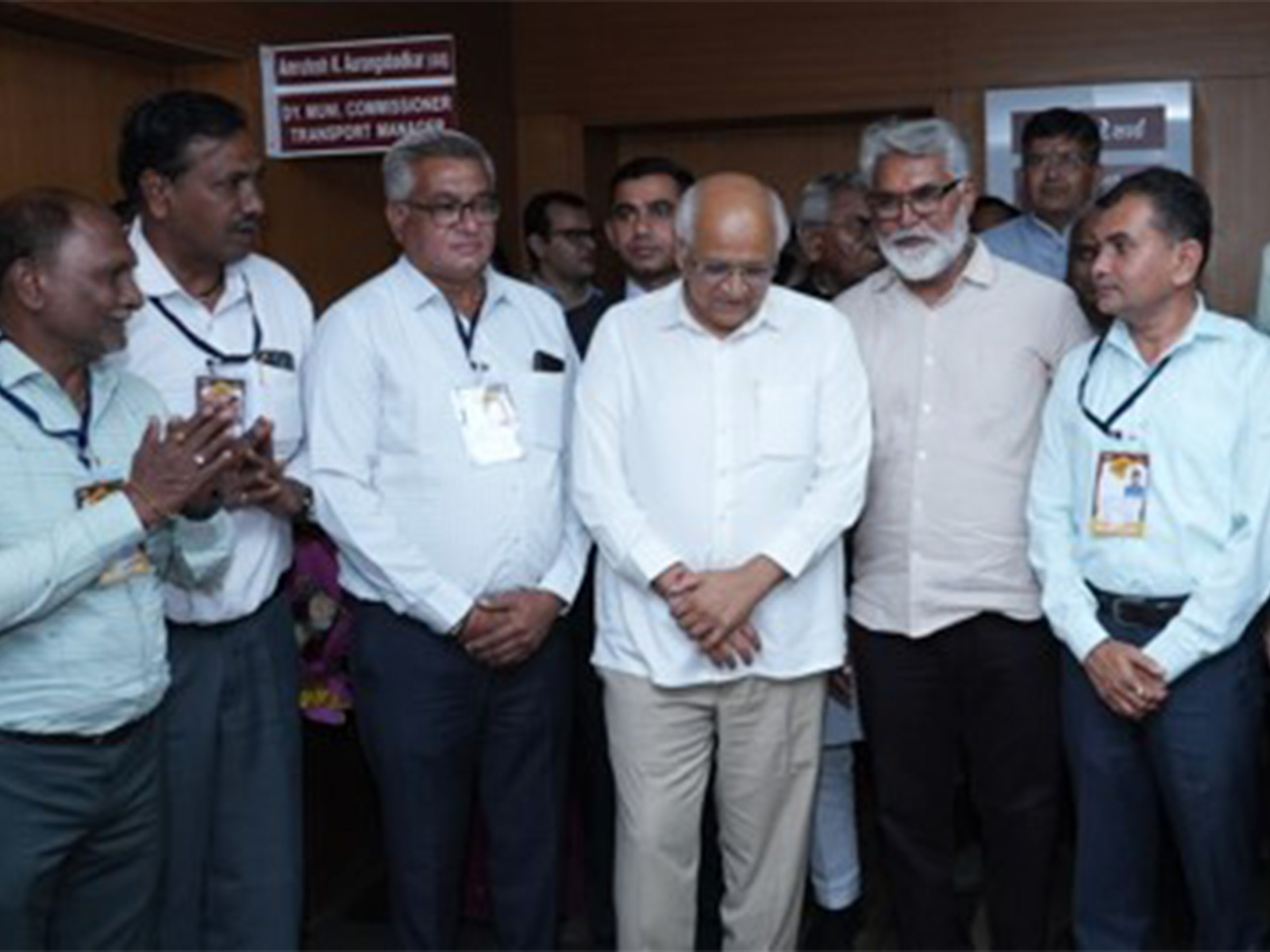 CM Bhupendra Patel inaugurates 28 new electric buses for the citizens of Ahmedabad. (Photo/GujaratCMO)