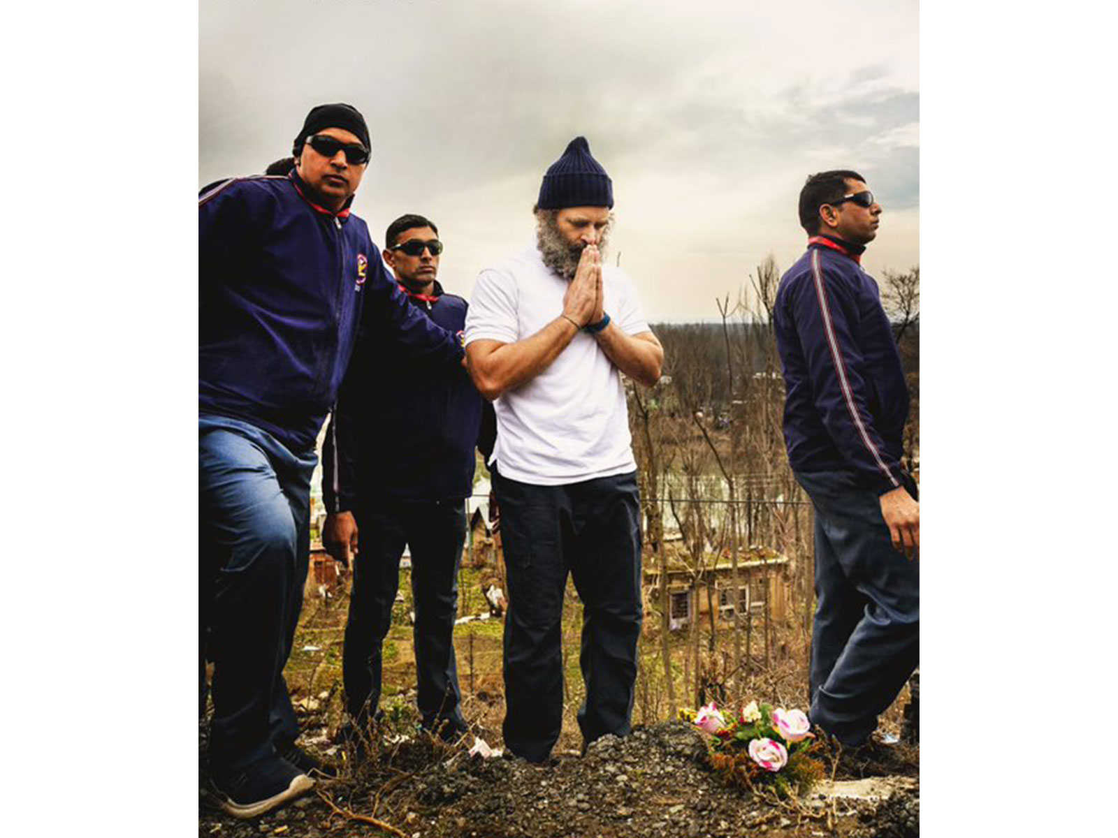 Rahul Gandhi at the site of Pulwama attach (Photo X/Rahul Gandhi)