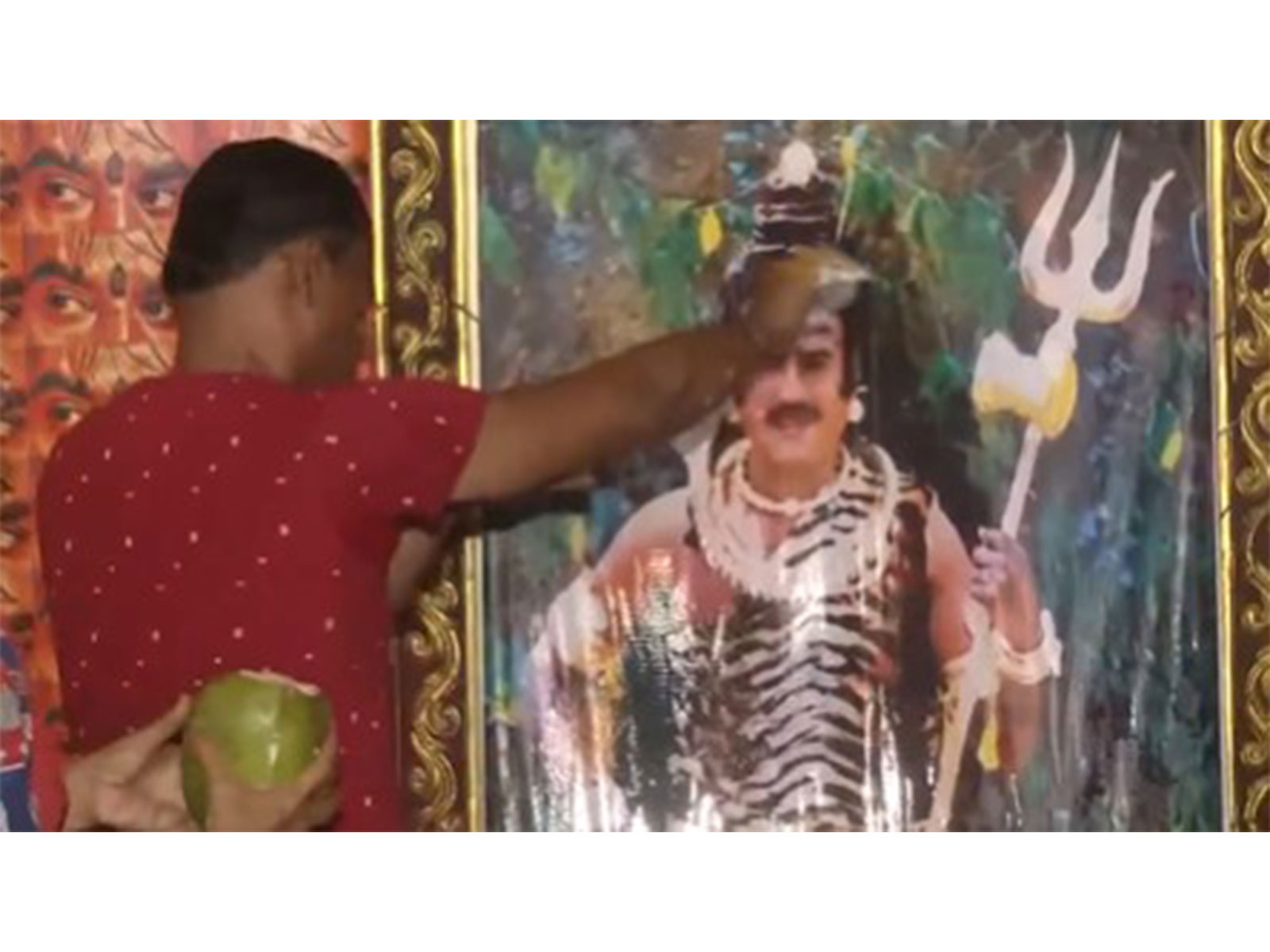 Rajinikanth's fan (Image source: ANI)