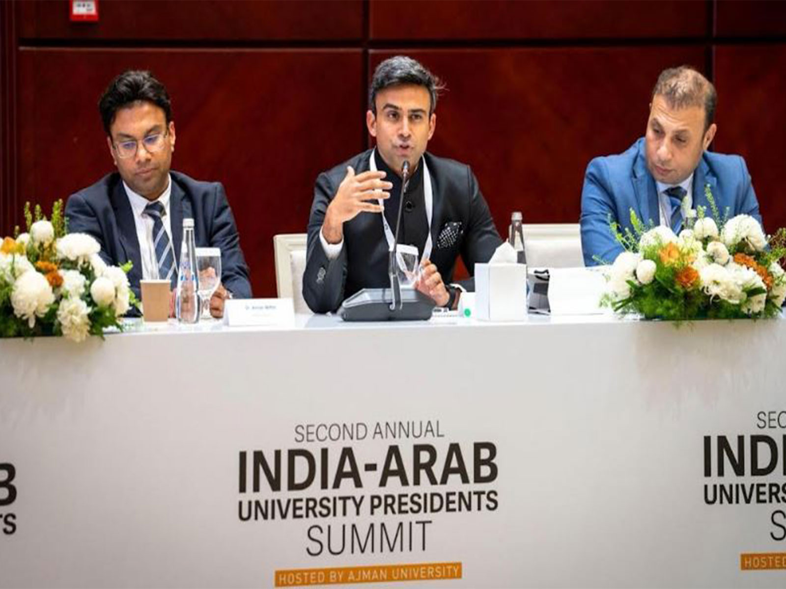 Dr. Dhruv Galgotia at the India–Arab University Presidents’ Summit