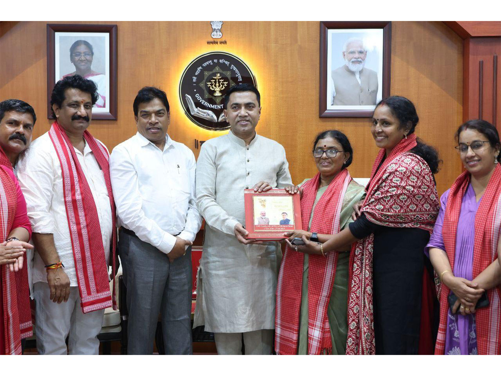 Goa CM Pramod Sawant meets Thiruvananthapuram Municipal Councillors (Photo/X/@DrPramodPSawant) Goa CM Pramod Sawant meets Thiruvananthapuram Municipal Councillors (Photo/X/@DrPramodPSawant)